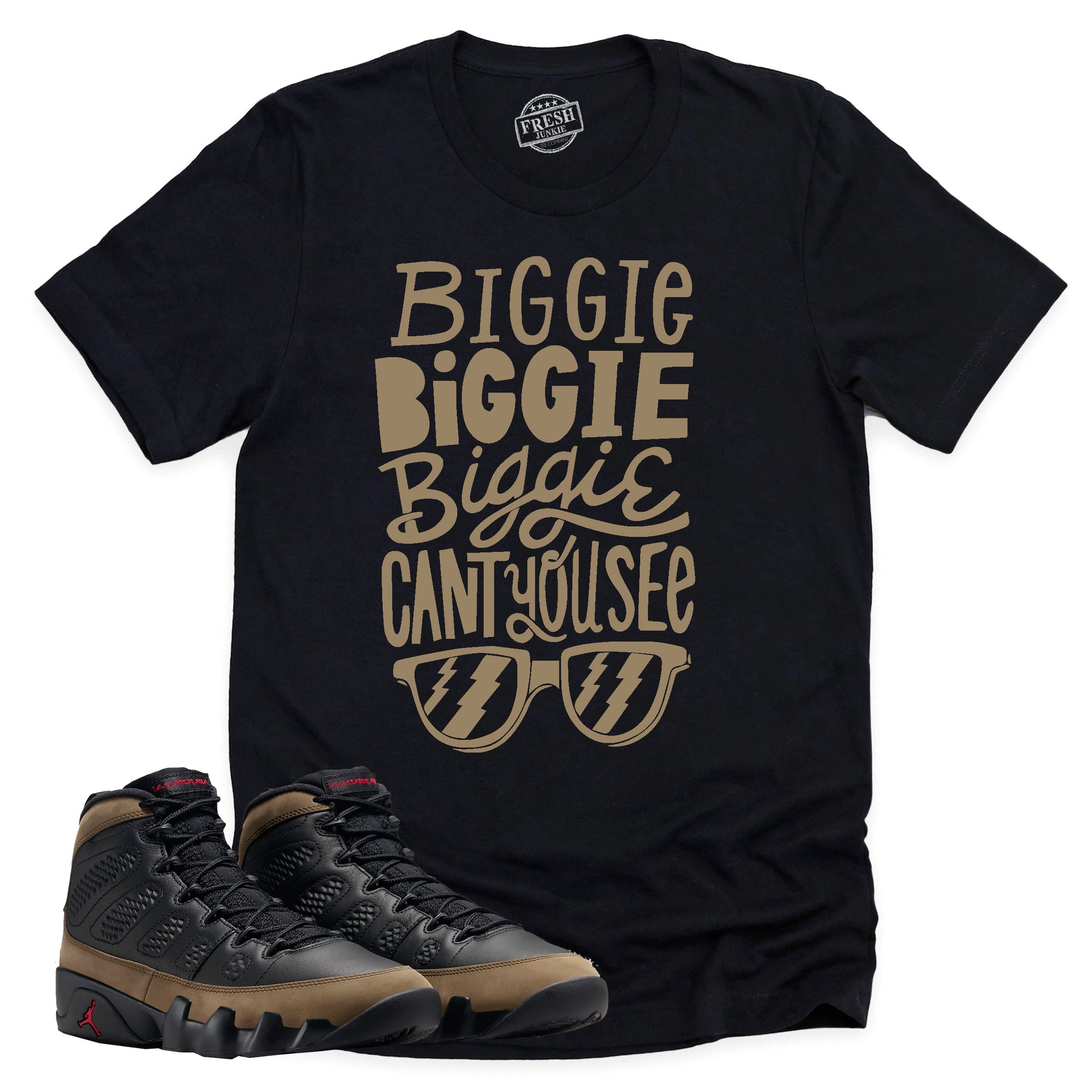 Can't You See Shirt, Retro Air Jordan 9 Olive Shirt Match Sneaker ,HV4794-030 T-Shirt, Sneaker Match Tee