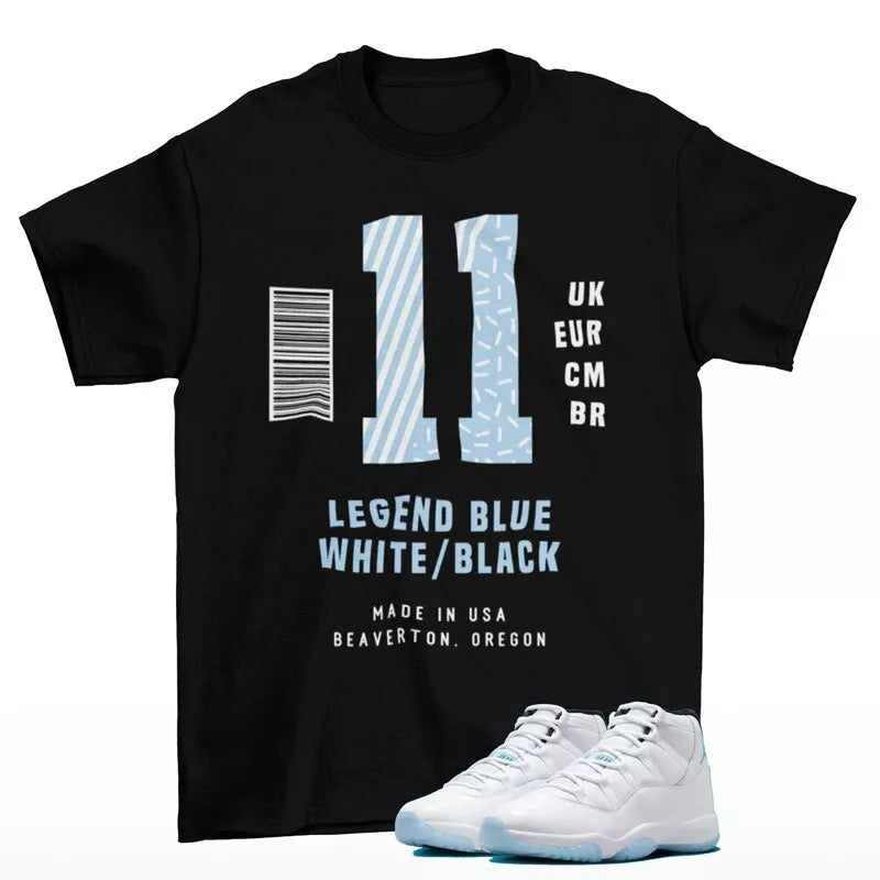 Sneaker Label Legend Blue Shirt to Match Jordan 11 Retro Legend Blue CT8012-104 T-Shirt, Sneaker Match Tee