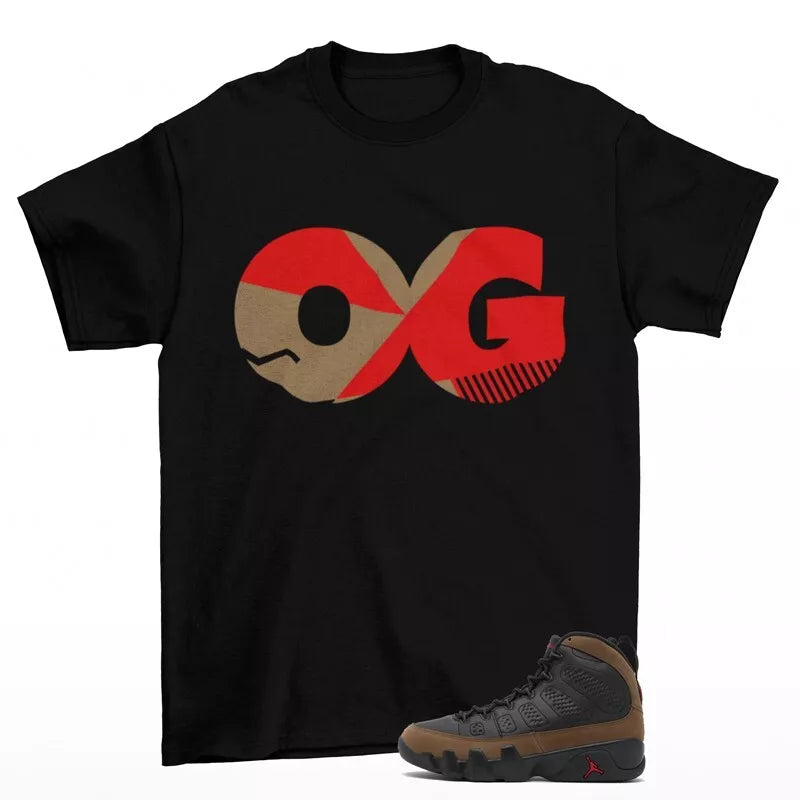 Sneaker OG Shirt Black to Match Jordan 9 Retro Olive HV4794-030 T-Shirt, Sneaker Match Tee