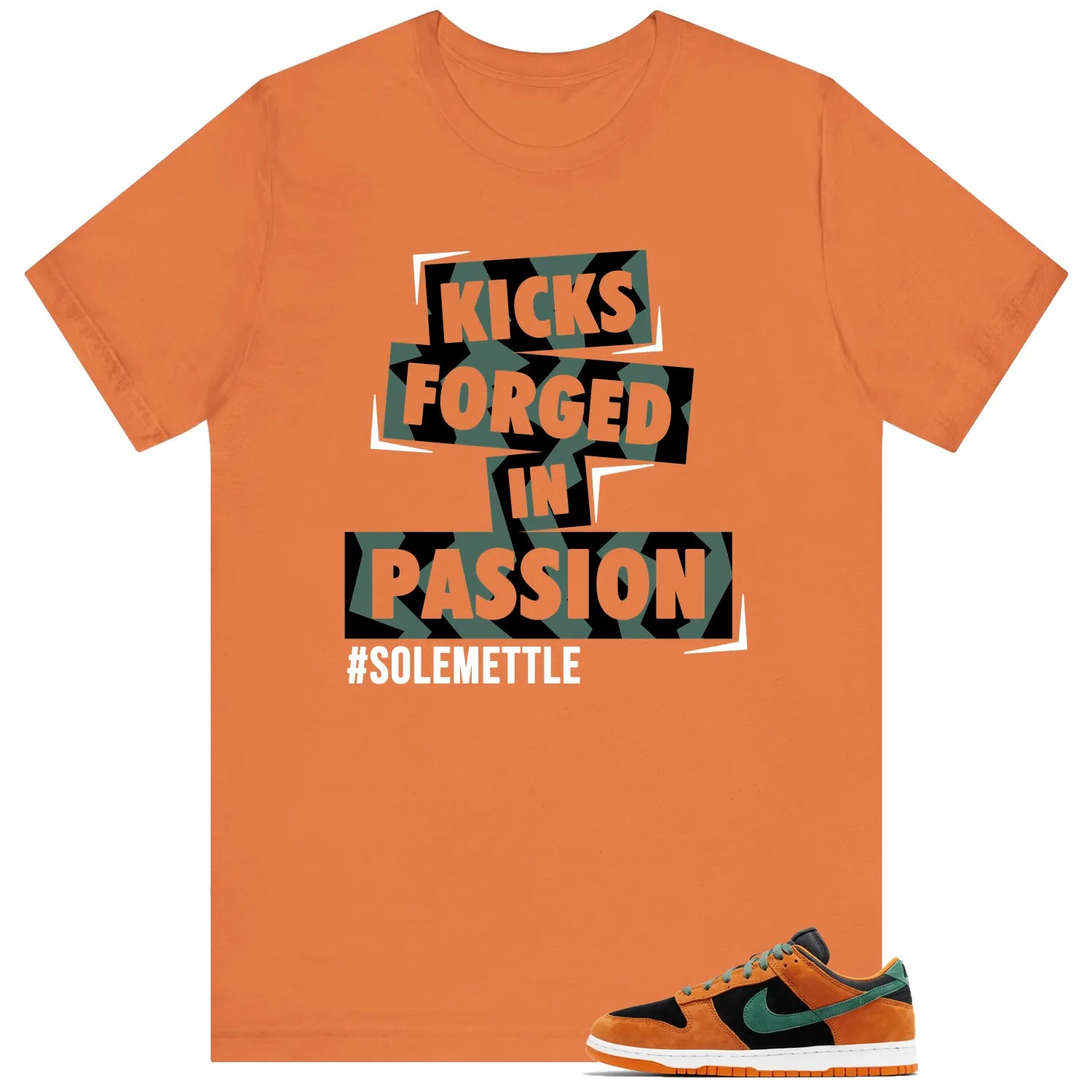 Passion Kicks Tee  Perfect Match for Dunk Low Ceramic Black Nori  DA1469-001 T-Shirt, Sneaker Match Tee