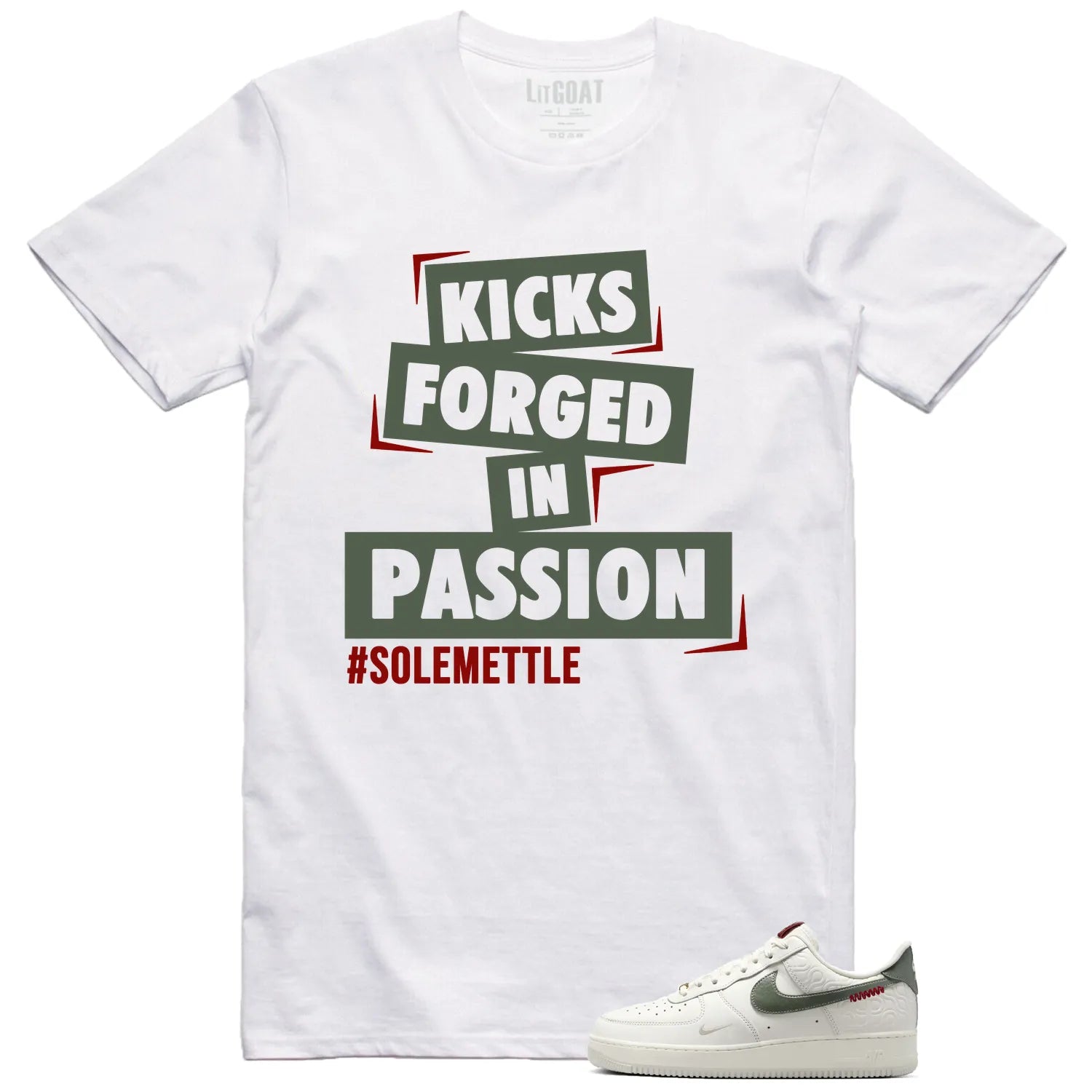 Passion Kicks Tee , Perfect Match for Air Force 1 Low Year Of The Snake HV5979-130 T-Shirt, Sneaker Match Tee