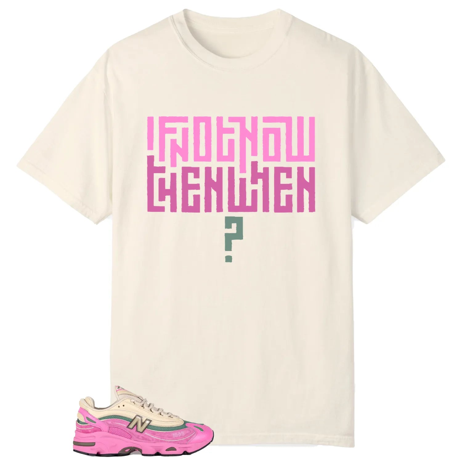New Balance 1000 Tan Pink Style T-shirt Motivational Graphic M1000MC T-Shirt, Sneaker Match Tee