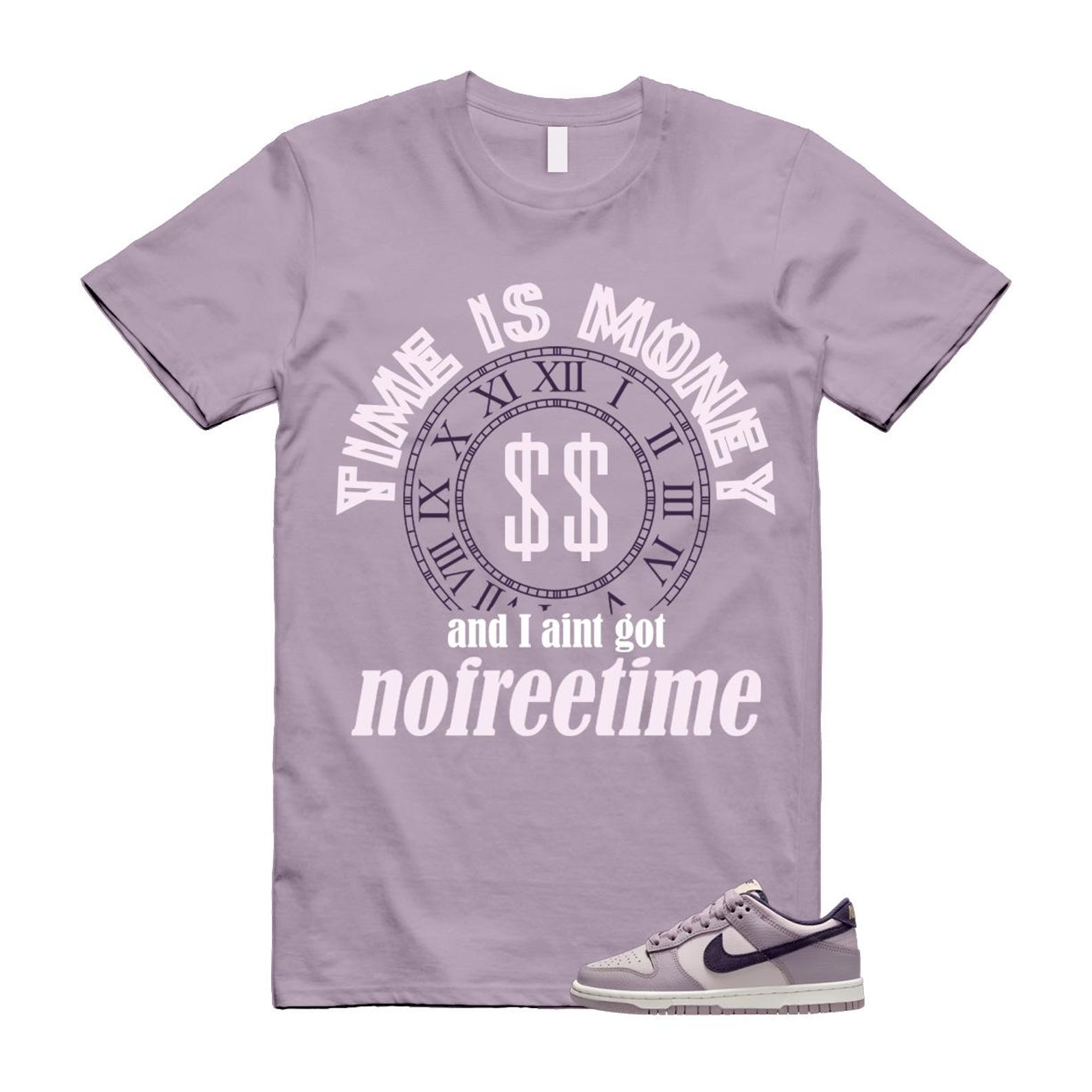 Dunk Light Violet Ore Platinum Dark Raisin T Shirt Match FREE HQ3642-202 T-Shirt, Sneaker Match Tee