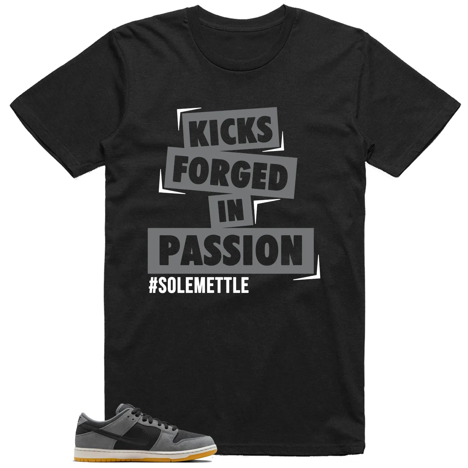 Passion Kicks Tee , Perfect Match for SB Dunk Low Dark Smoke Grey HF3063-001 T-Shirt, Sneaker Match Tee