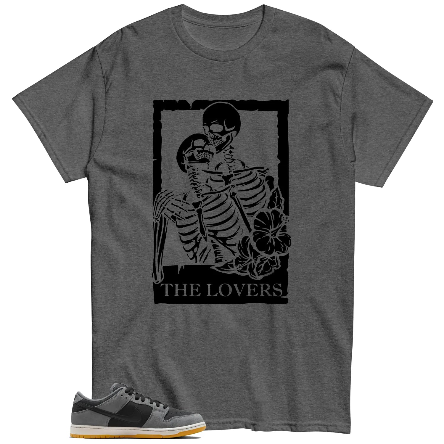 Lovers Tee for SB Dunk Low Dark Smoke Grey Sneakers HF3063-001 T-Shirt, Sneaker Match Tee