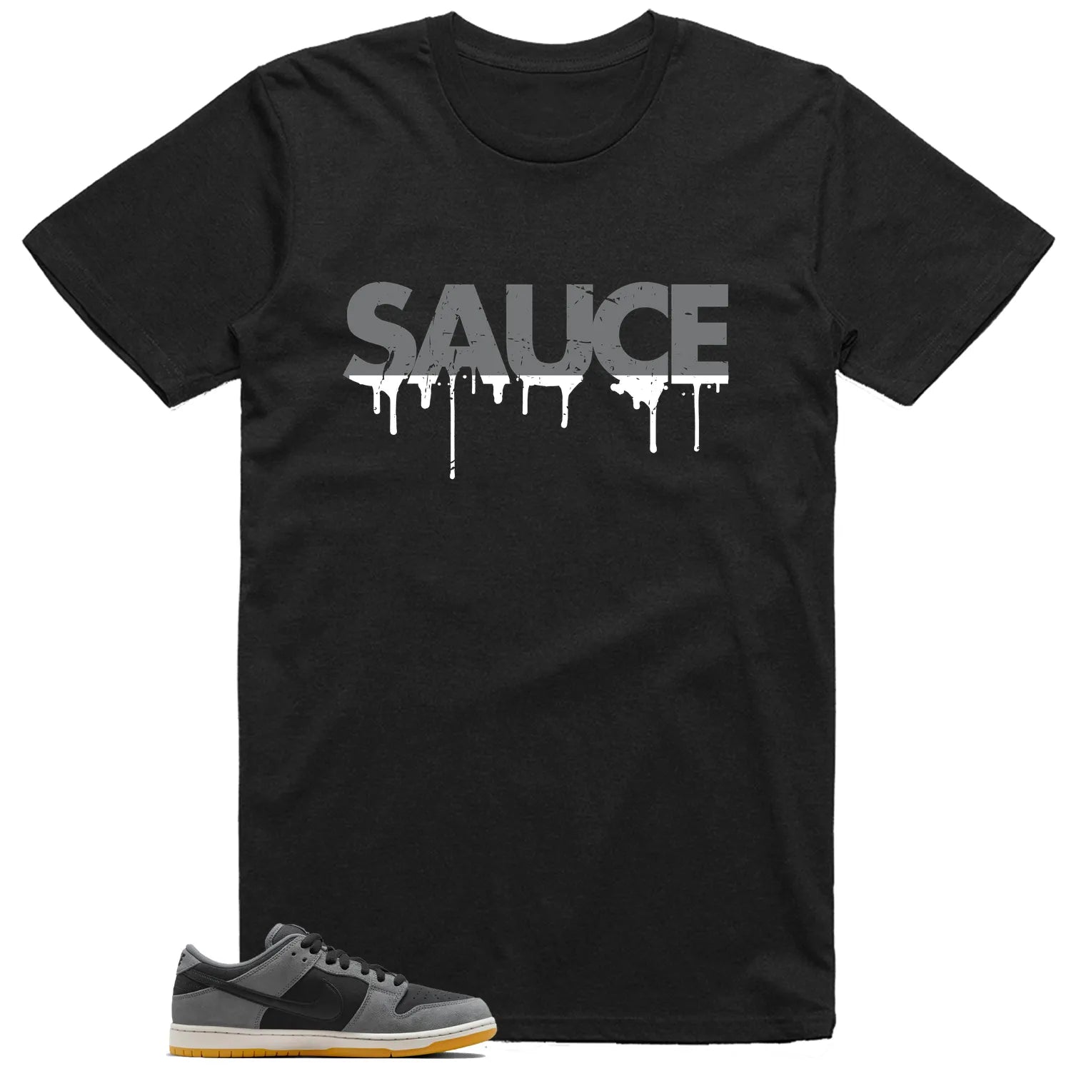 Sauce Tee to Match Your SB Dunk Low Dark Smoke Grey HF3063-001 T-Shirt, Sneaker Match Tee