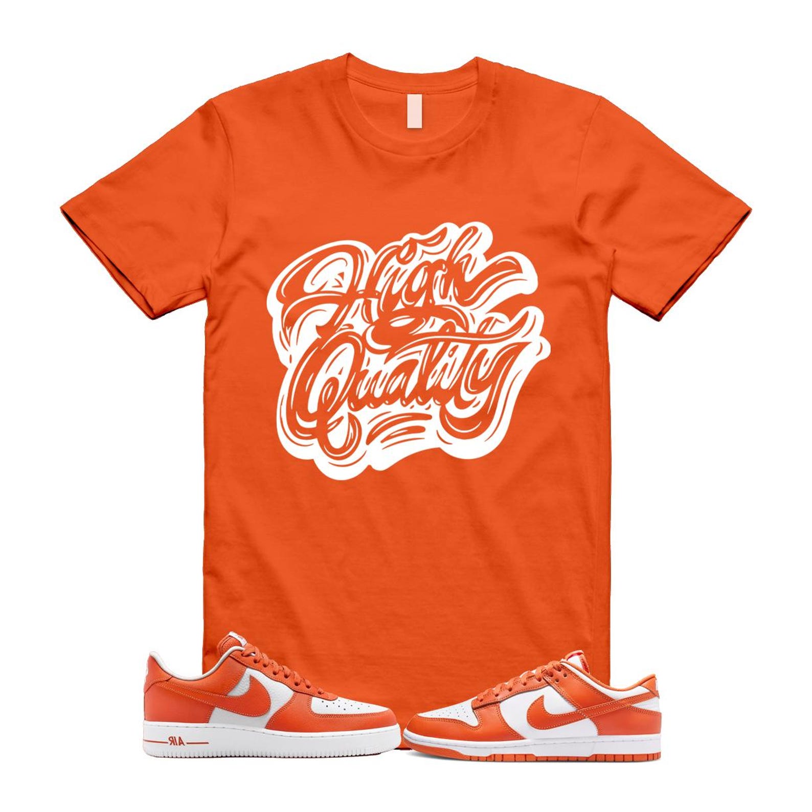 Dunk Cosmic Clay White Orange Low Air Force 1 '07 T Shirt Match HIGH DV0833-114 T-Shirt, Sneaker Match Tee