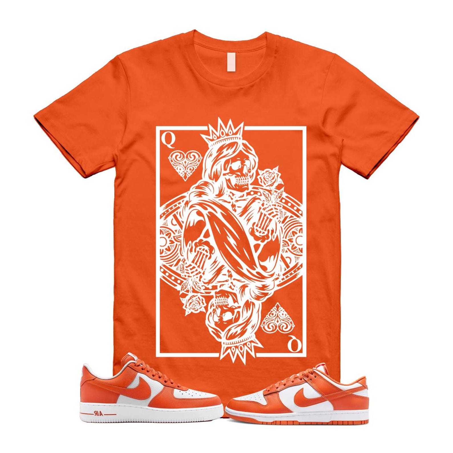 Dunk Cosmic Clay White Orange Low Air Force 1 '07 T Shirt Match QC DV0833-114 T-Shirt, Sneaker Match Tee