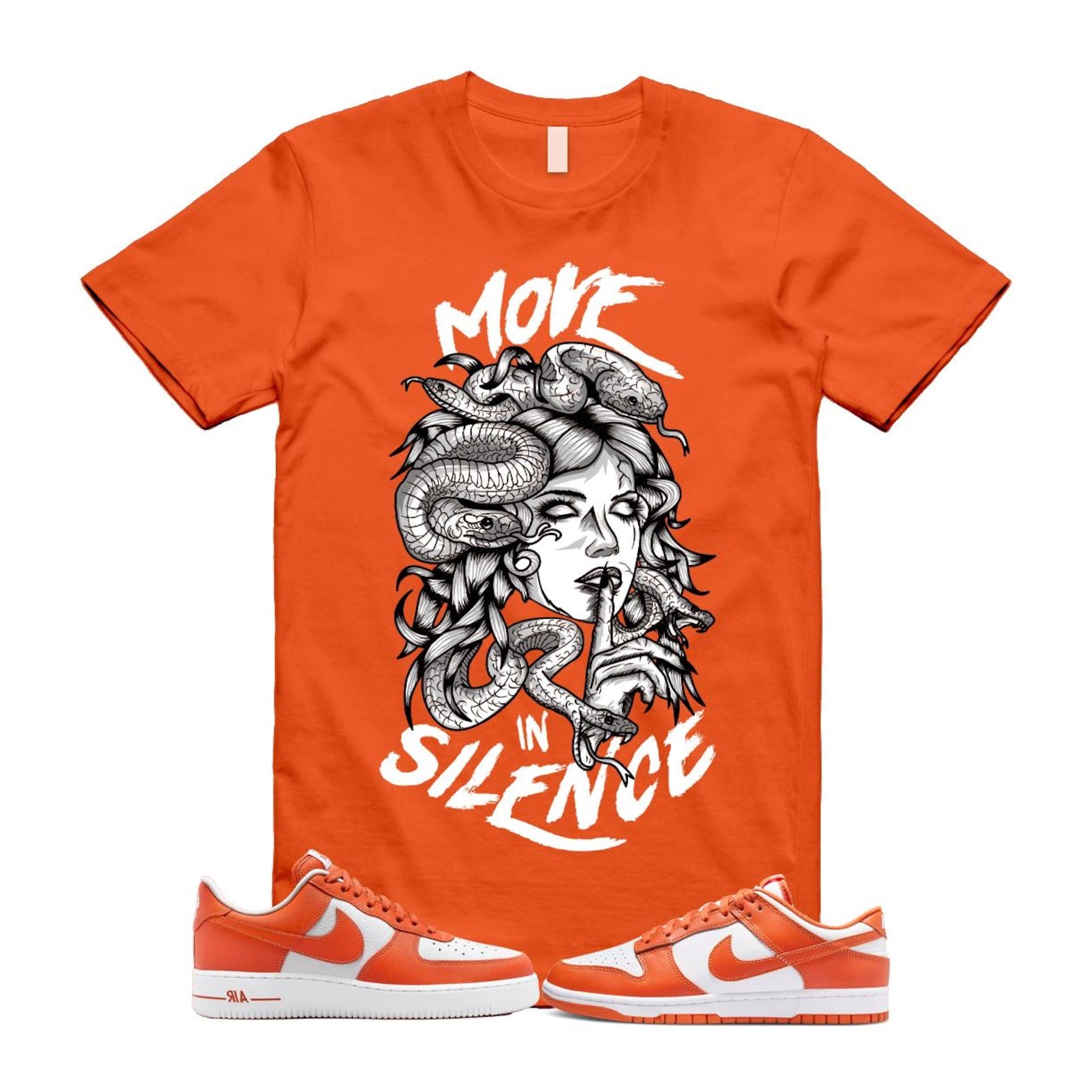 Dunk Cosmic Clay White Orange Low Air Force 1 '07 T Shirt Match MIS DV0833-114 T-Shirt, Sneaker Match Tee