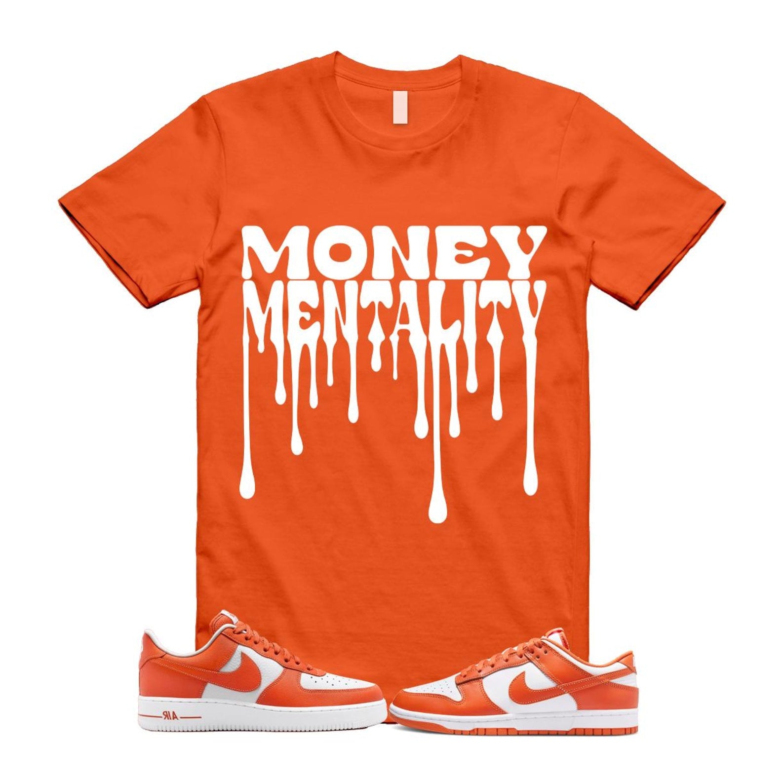 Dunk Cosmic Clay White Orange Low Air Force 1 '07 T Shirt Match MENTALITY DV0833-114 T-Shirt, Sneaker Match Tee