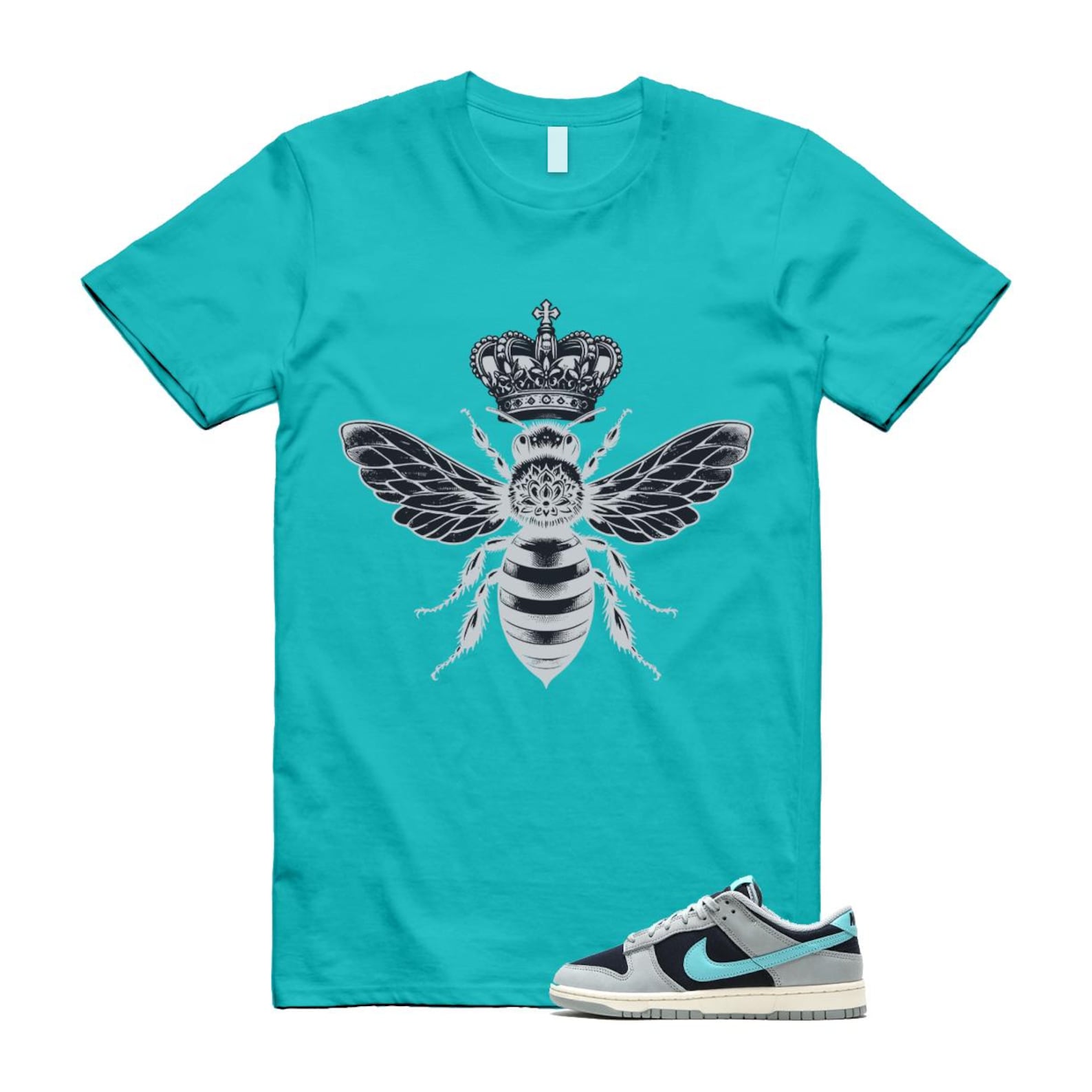 Dunk Green Frost Light Pumice Dark Obsidian Coconut Milk Low Retro Premium T Shirt Match BEE FB8895-001 T-Shirt, Sneaker Match Tee