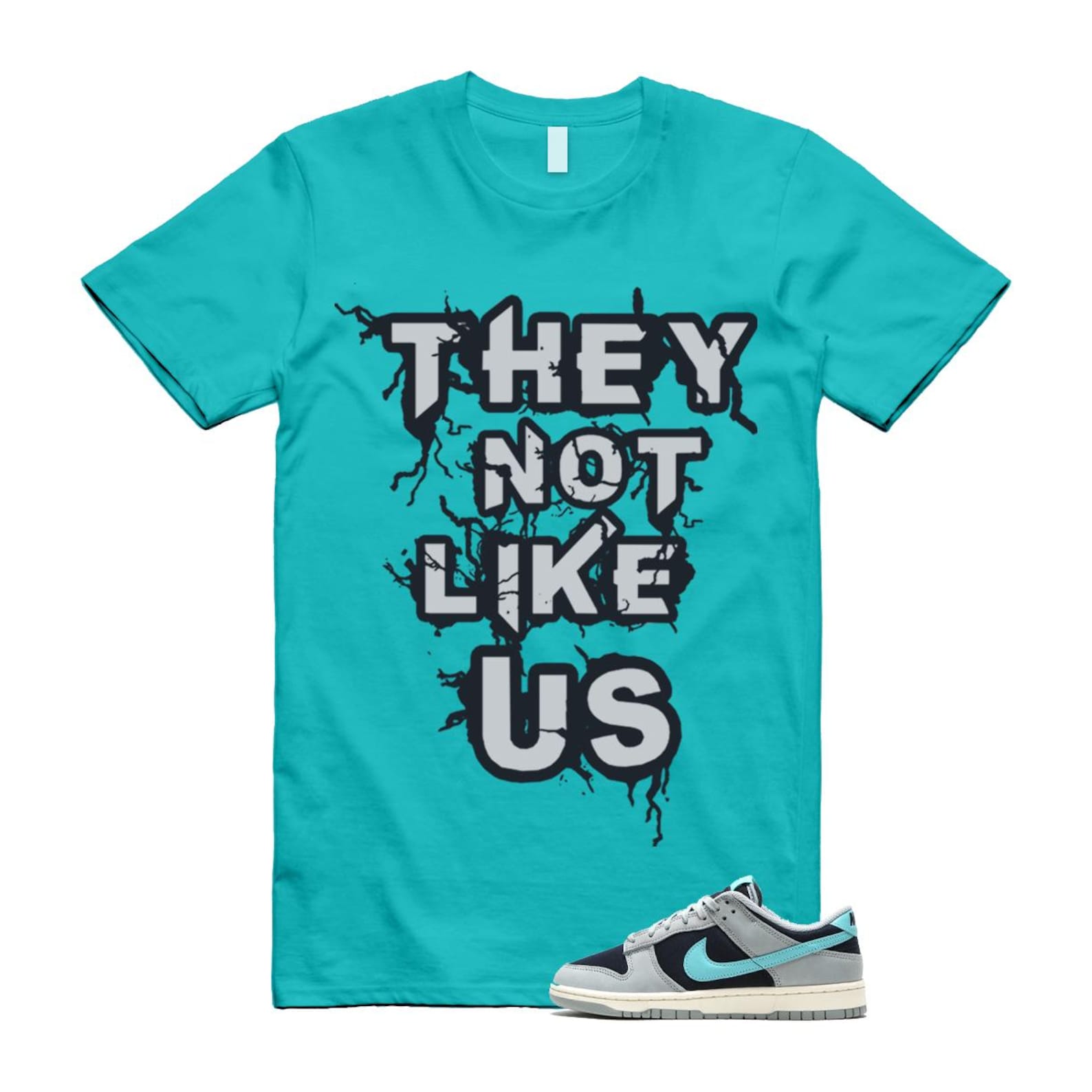 Dunk Green Frost Light Pumice Dark Obsidian Coconut Milk Low Retro Premium T Shirt Match US FB8895-001 T-Shirt, Sneaker Match Tee