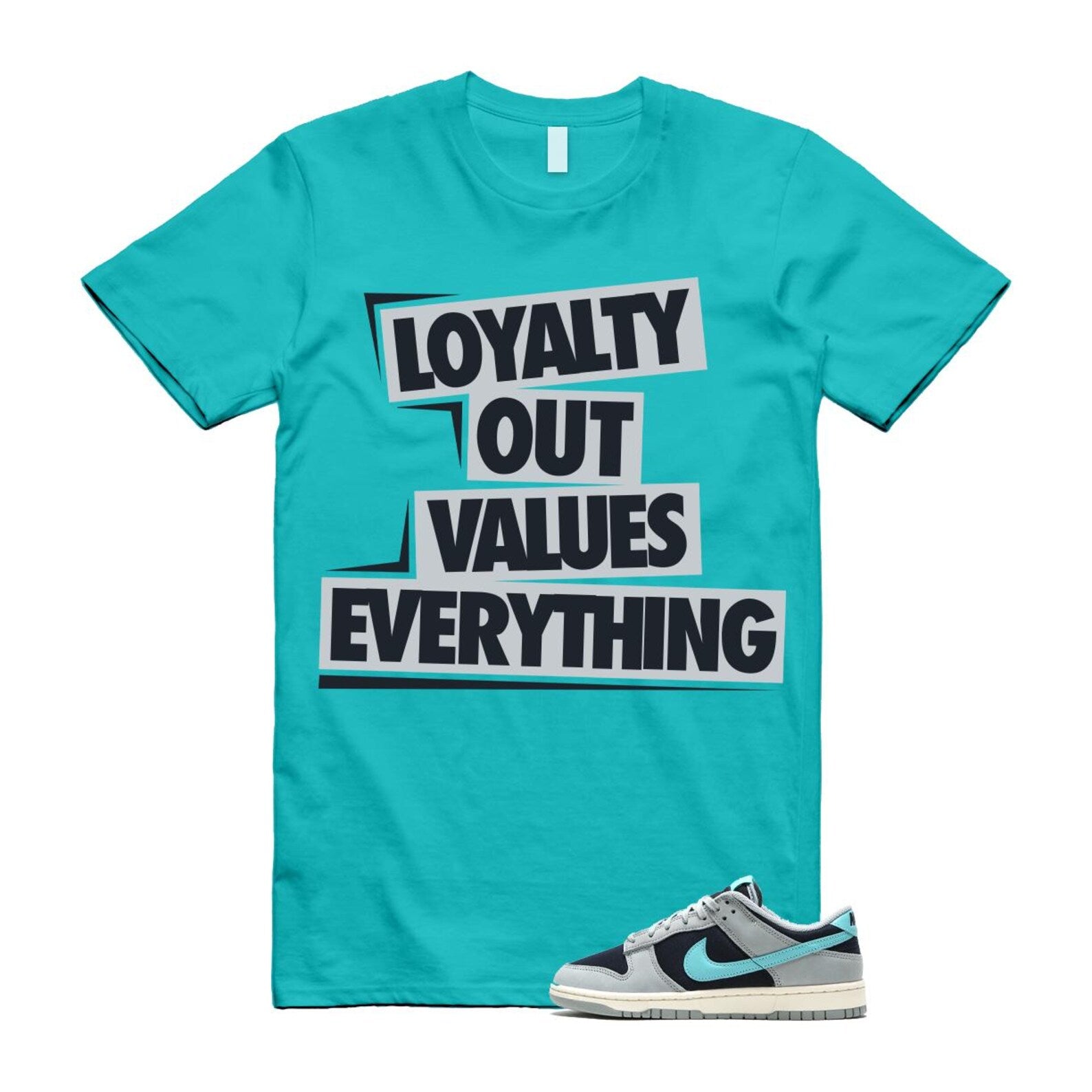 Dunk Green Frost Light Pumice Dark Obsidian Coconut Milk Low Retro Premium T Shirt Match LOVE FB8895-001 T-Shirt, Sneaker Match Tee