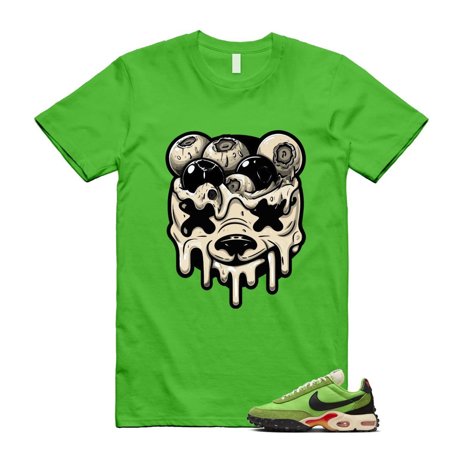 Air Max Waffle Green Racer Action Altitude Black Orange T Shirt Match DBEAR FV6946-301 T-Shirt, Sneaker Match Tee