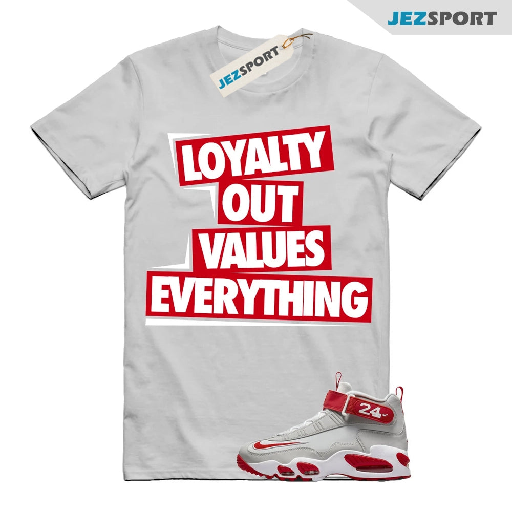 LOVE T-Shirt to match Nike Air Griffey Max 1 Cincinnati Reds Pure Platinum University White Shirt, FD1025-043 Sneaker Match Tees T-Shirt, Sneaker Match Tee