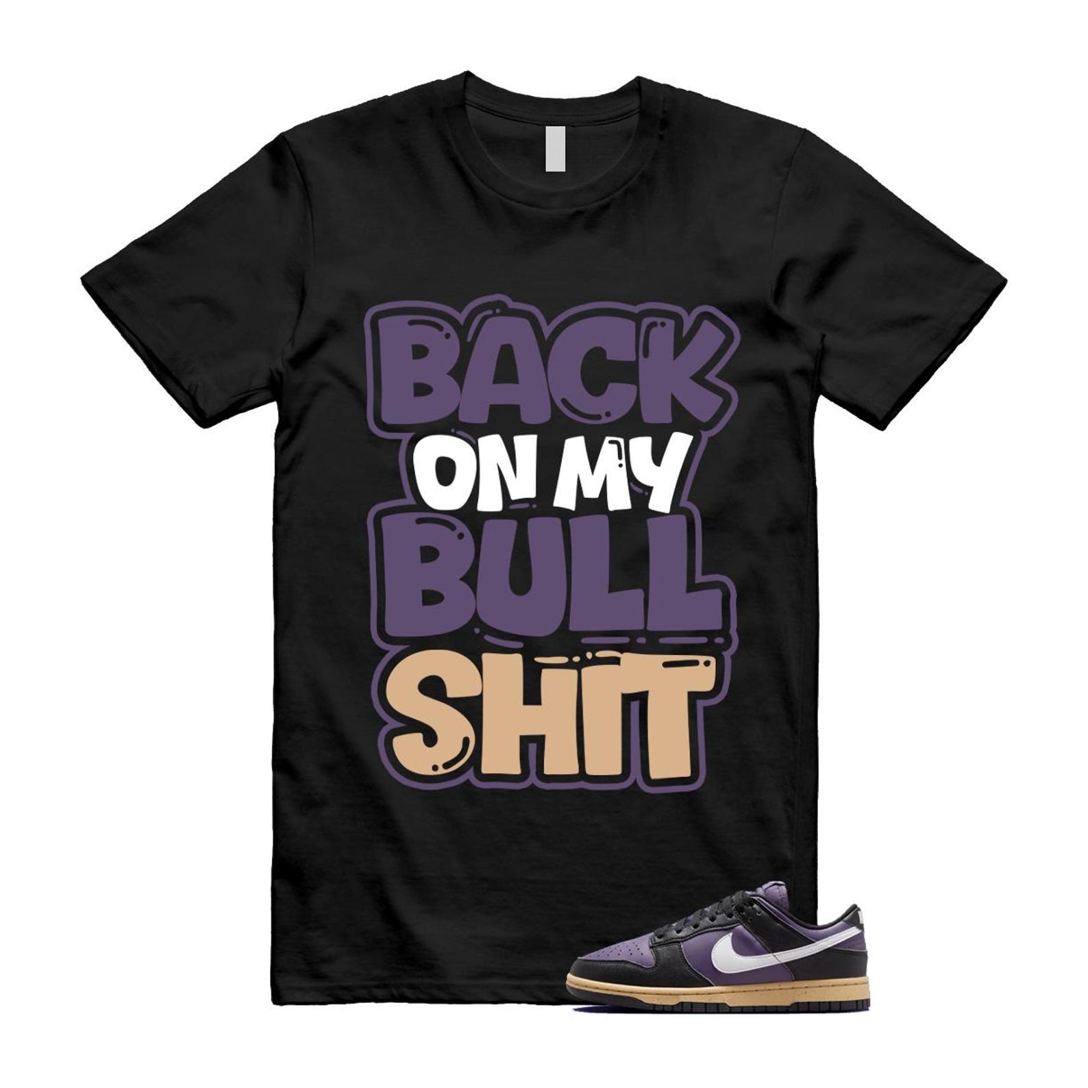 Dunk Dark Raisin Black White Sesame Next Nature T Shirt Match BULL DD1873-500 T-Shirt, Sneaker Match Tee