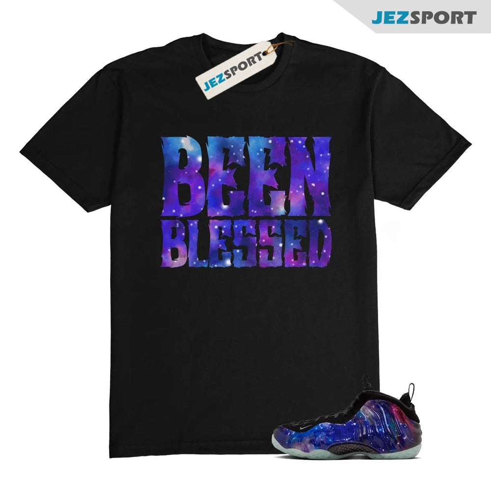Galaxy Foamposite One Zoom Rookie Obsidian Black Anthracite T-Shirt Match BB, FQ4303-400 Sneaker Match Tees T-Shirt, Sneaker Match Tee