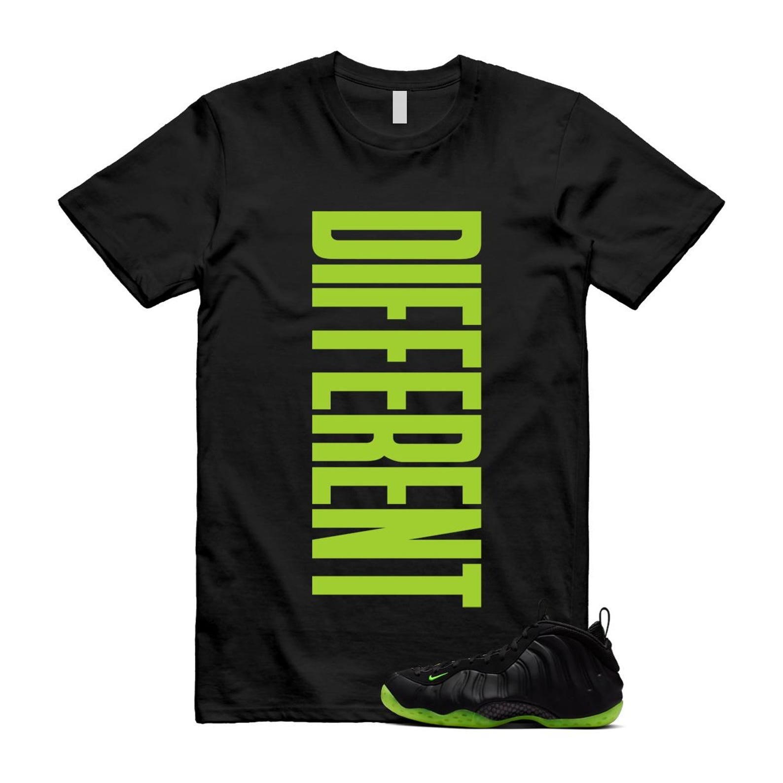 Foamposite Volt Black Air One T Shirt Match DFRNT HF2902-001 T-Shirt, Sneaker Match Tee