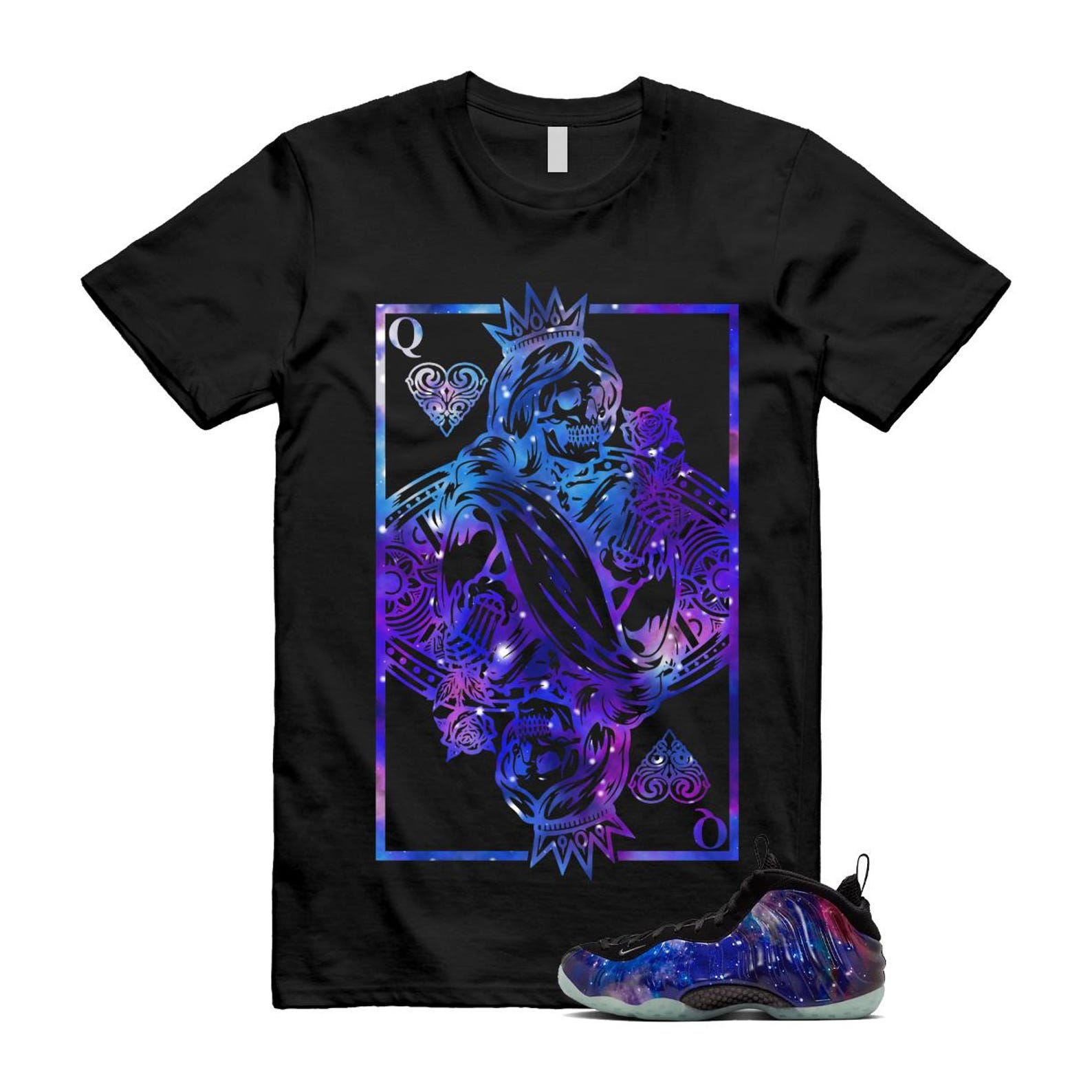 Galaxy Air Foamposite One 2025 Obsidian Black Anthracite T Shirt Match QC, FQ4303-400 Sneaker Match Tees T-Shirt, Sneaker Match Tee