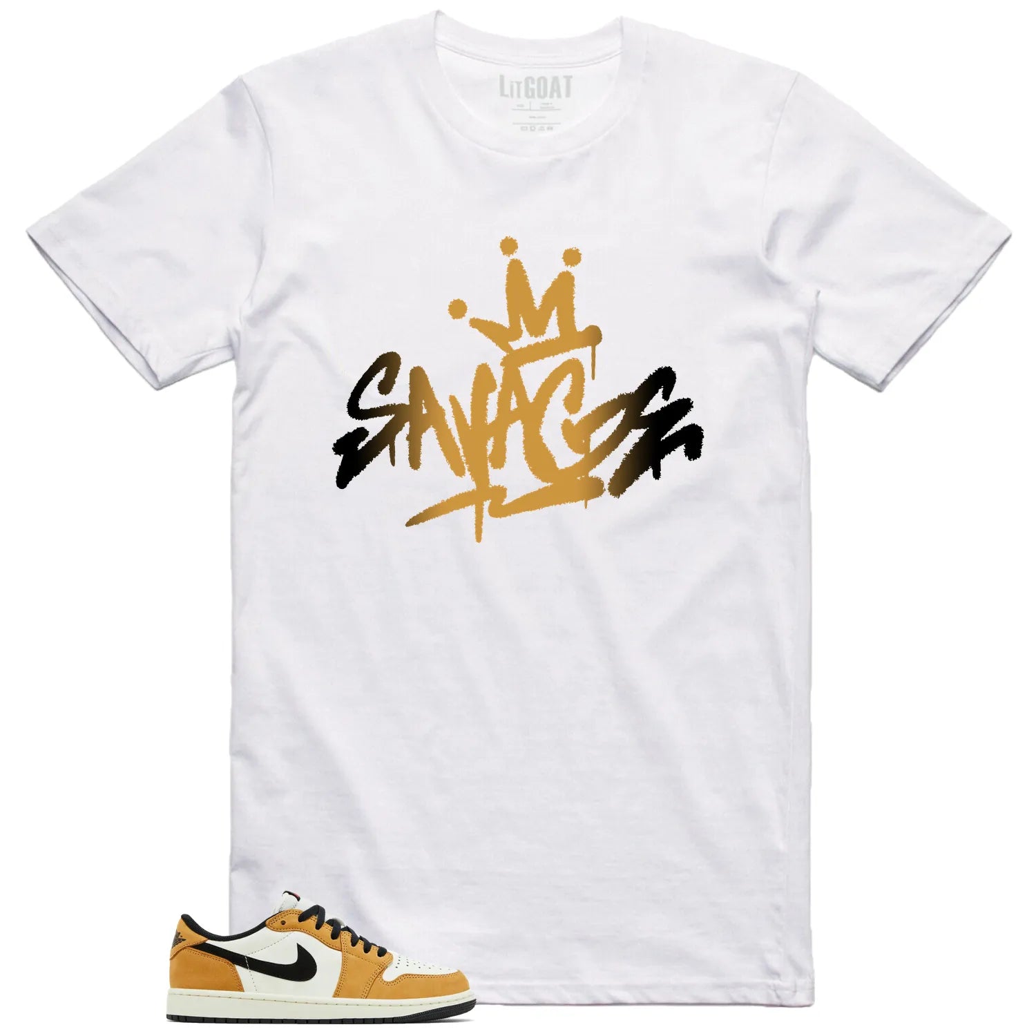 Savage Style Shirt for Air Jordan 1 Low OG Rookie of the Year Lovers CZ0790-107 T-Shirt, Sneaker Match Tee