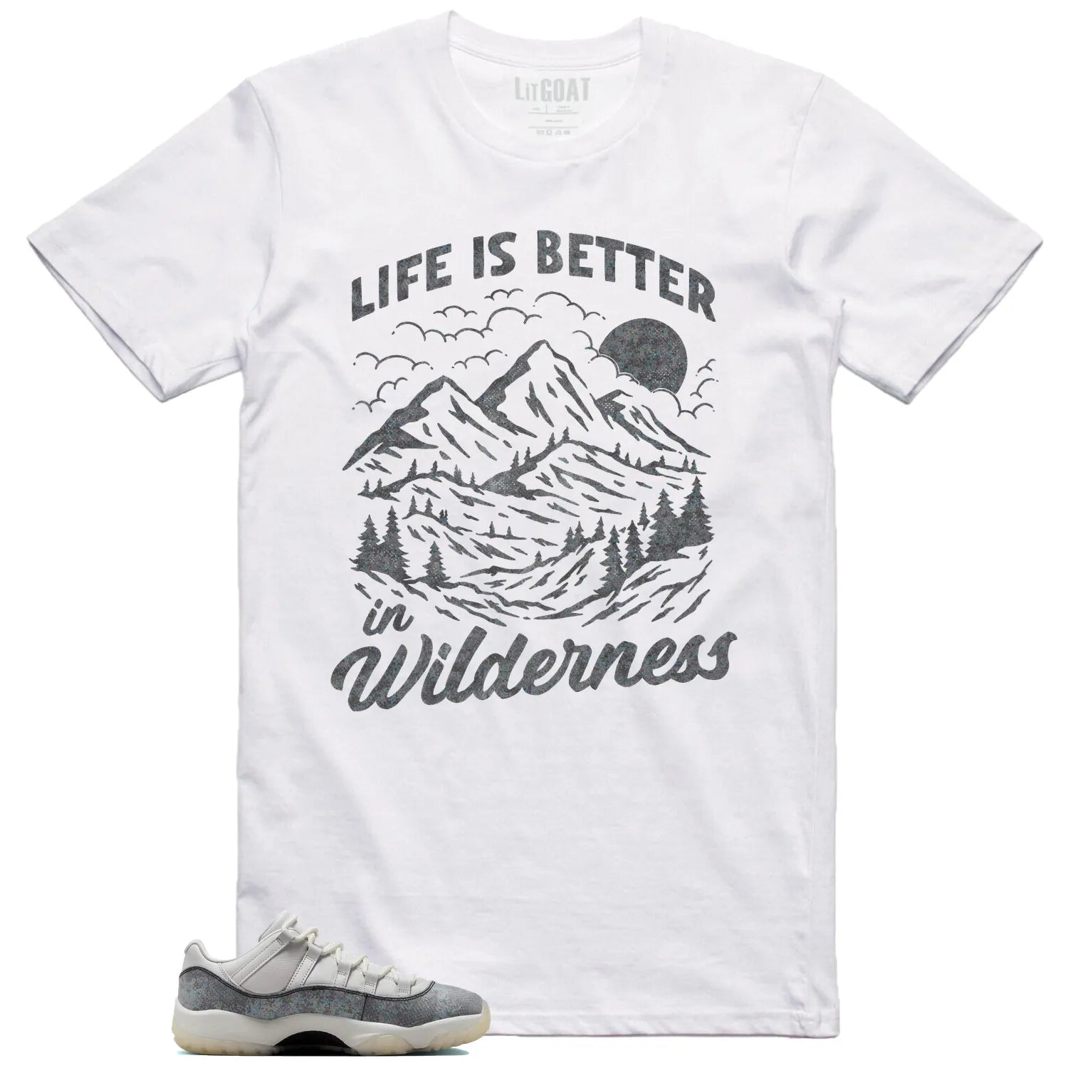 Wilderness T-Shirt, Perfect with Air Jordan 11 Low Year of the Snake HQ7000-001 T-Shirt, Sneaker Match Tee