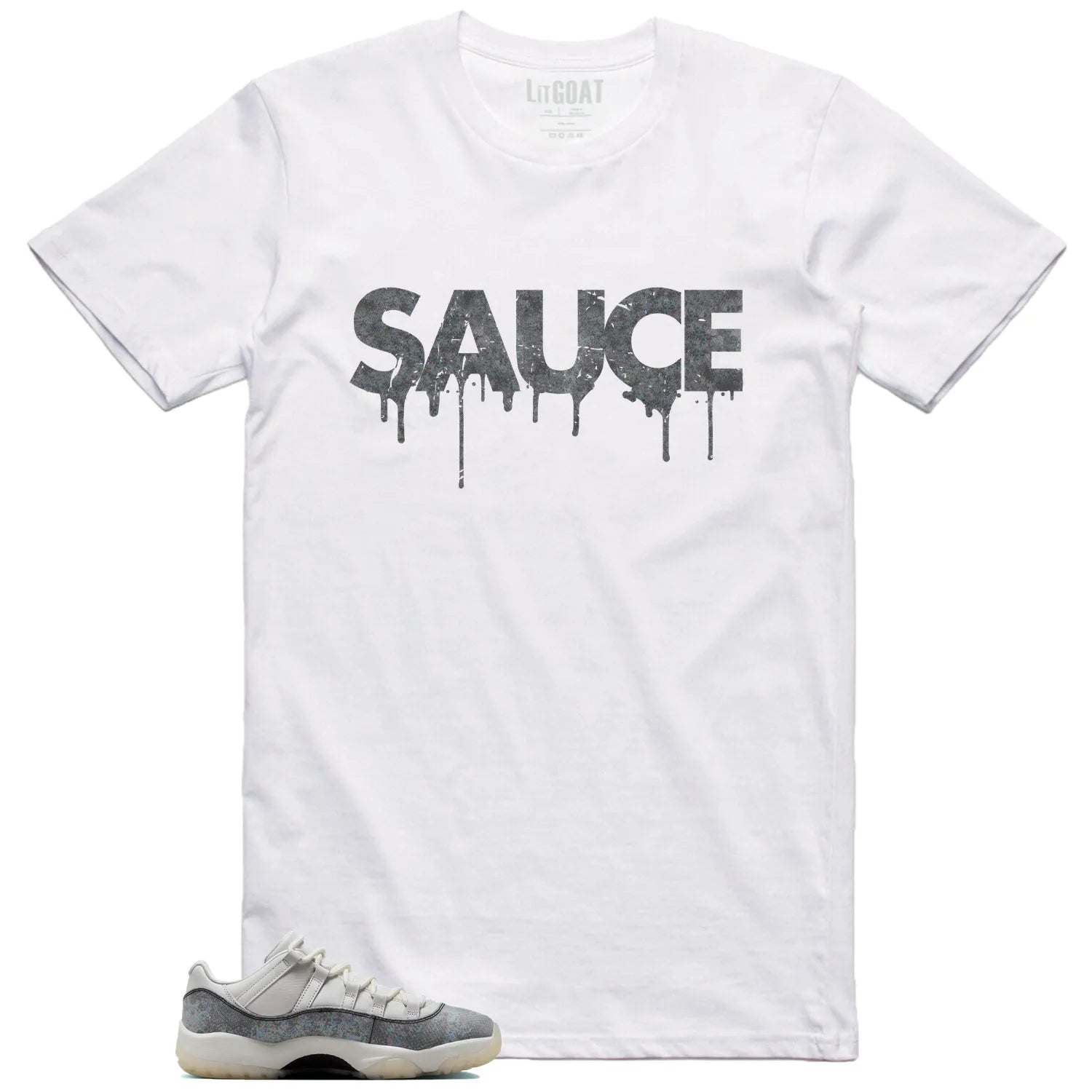 Sauce T-Shirt to Match Your Air Jordan 11 Low Year of the Snake HQ7000-001 T-Shirt, Sneaker Match Tee
