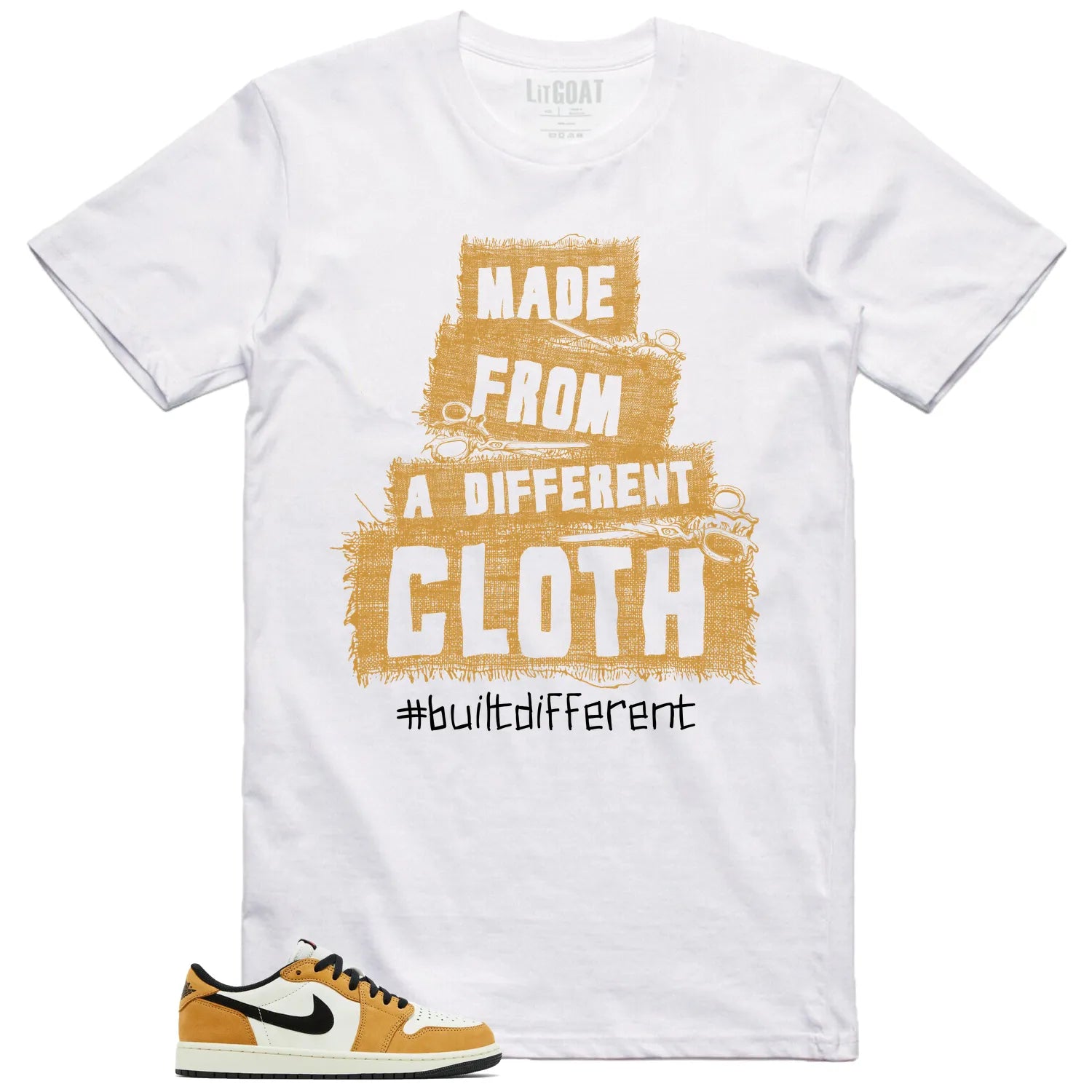 Built Different Shirt for Air Jordan 1 Low OG Rookie of the Year CZ0790-107 T-Shirt, Sneaker Match Tee