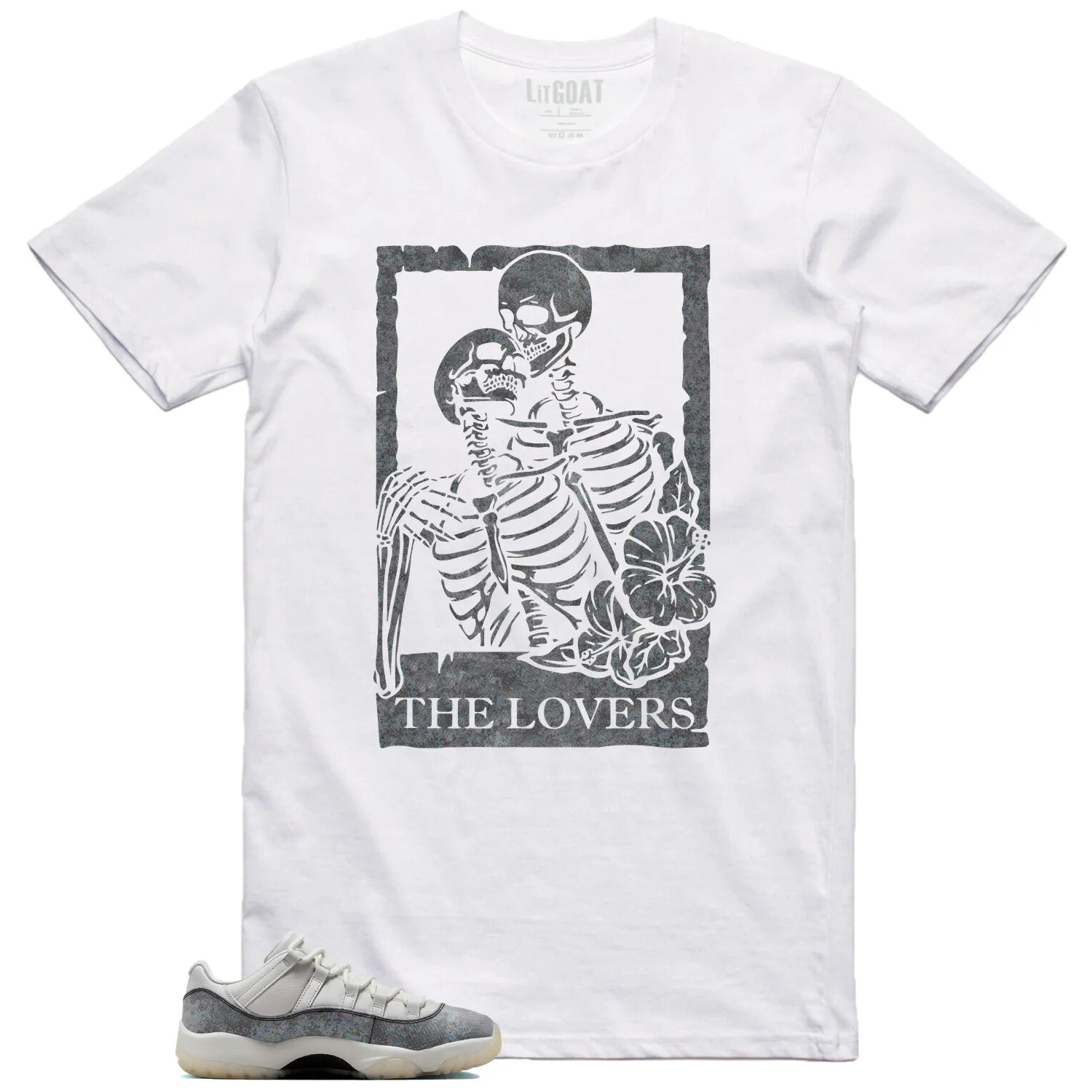 Lovers T-Shirt for Air Jordan 11 Low Year of the Snake Sneakers HQ7000-001 T-Shirt, Sneaker Match Tee