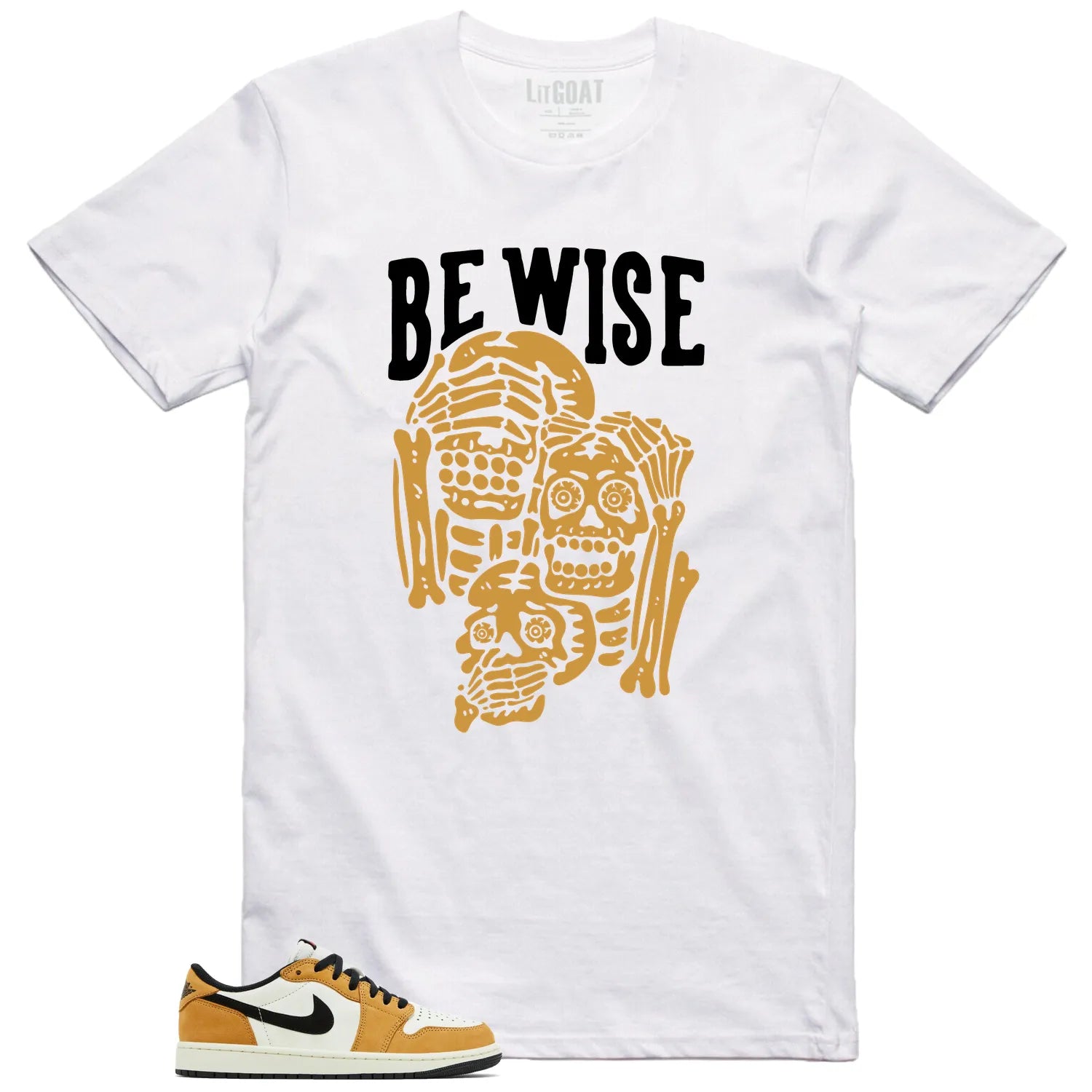 Air Jordan 1 Low OG Rookie of the Year Be Wise Matching Shirt CZ0790-107 T-Shirt, Sneaker Match Tee