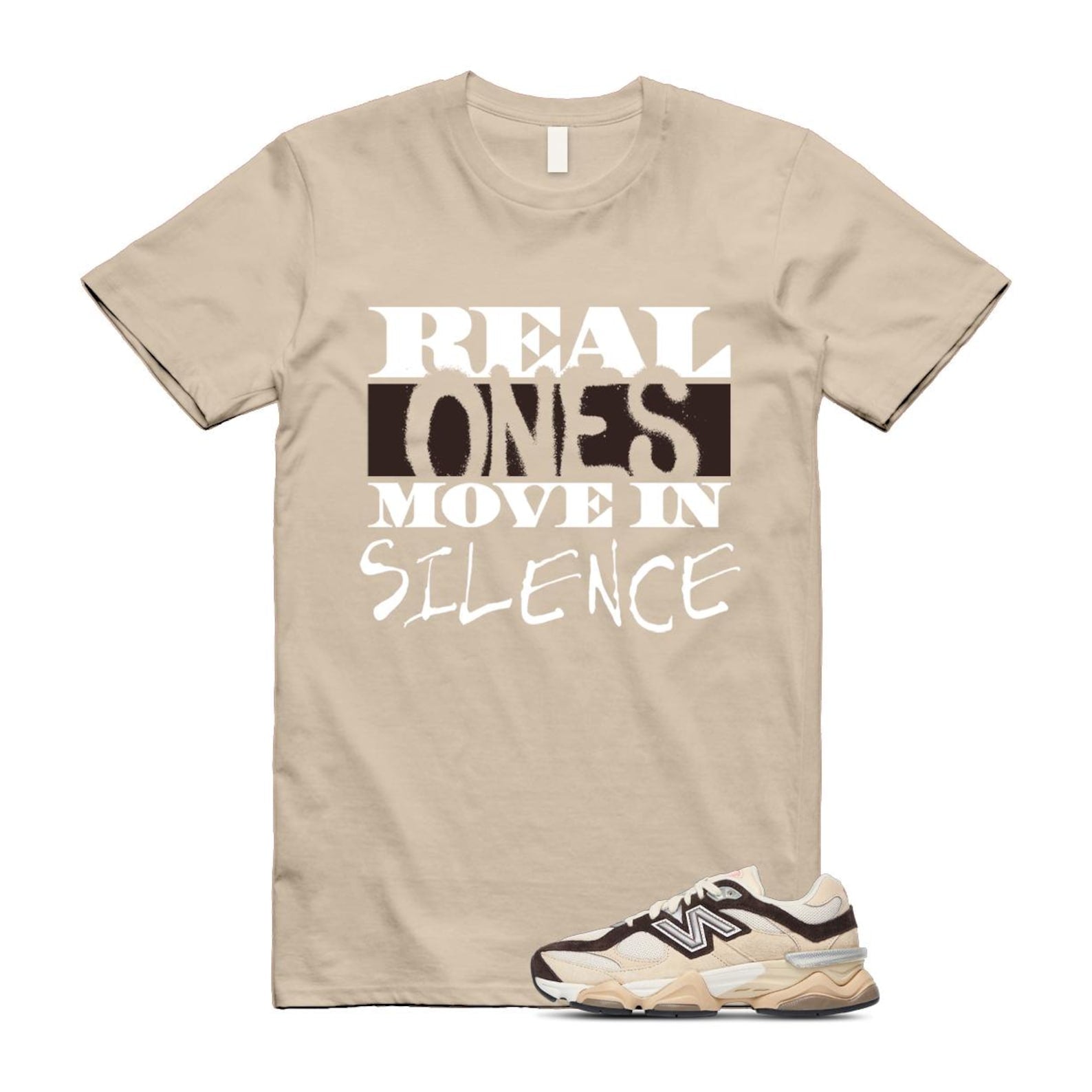 9060 Emerging Brown White T Shirt Match REAL U9060FLP T-Shirt, Sneaker Match Tee