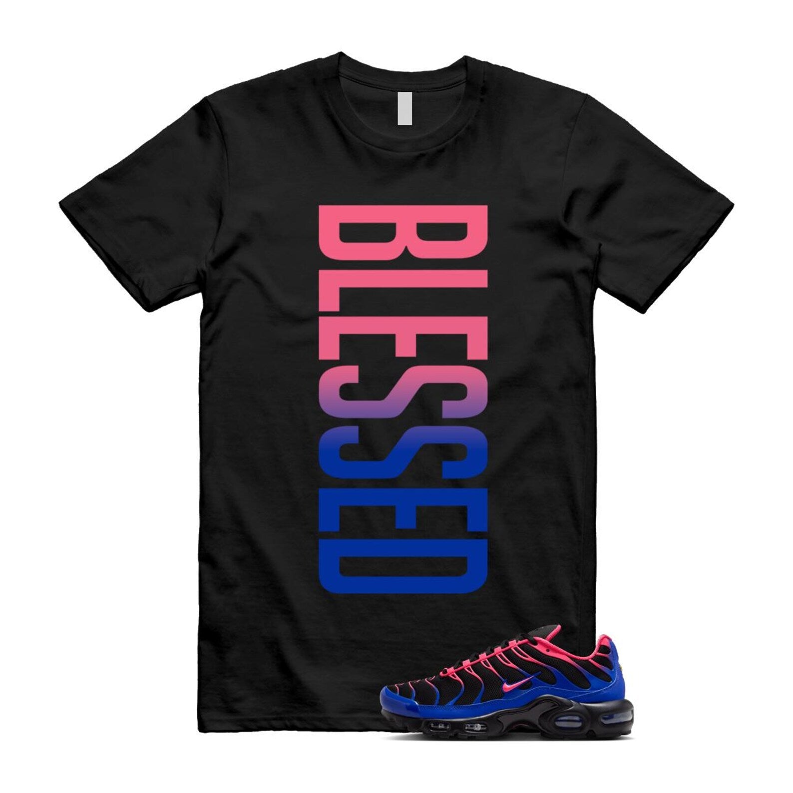 Air Max Hyper Pink Racer Blue Black 95 T Shirt Match VERTBLS IF6146-001 T-Shirt, Sneaker Match Tee