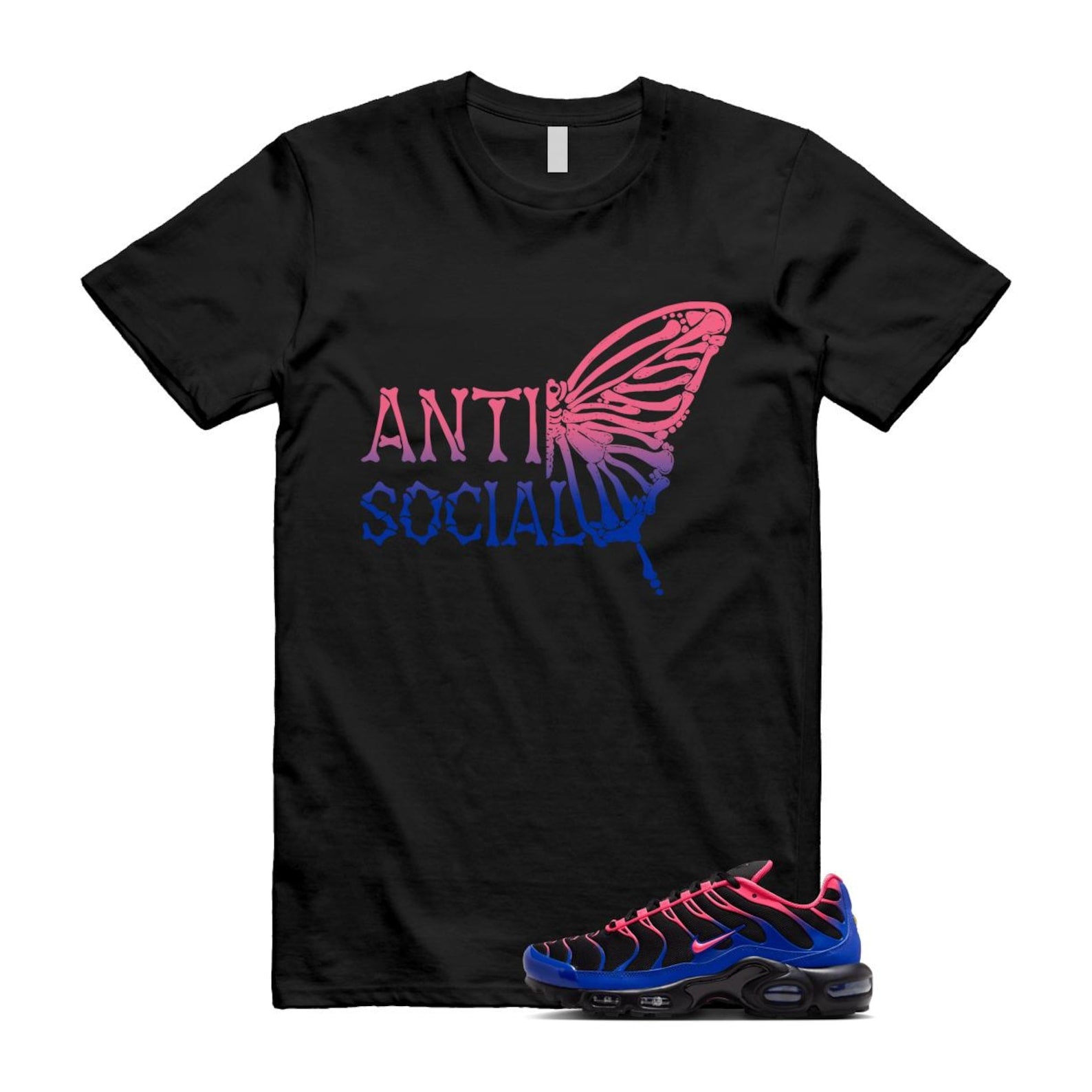 Air Max Hyper Pink Racer Blue Black 95 T Shirt Match ASB IF6146-001 T-Shirt, Sneaker Match Tee