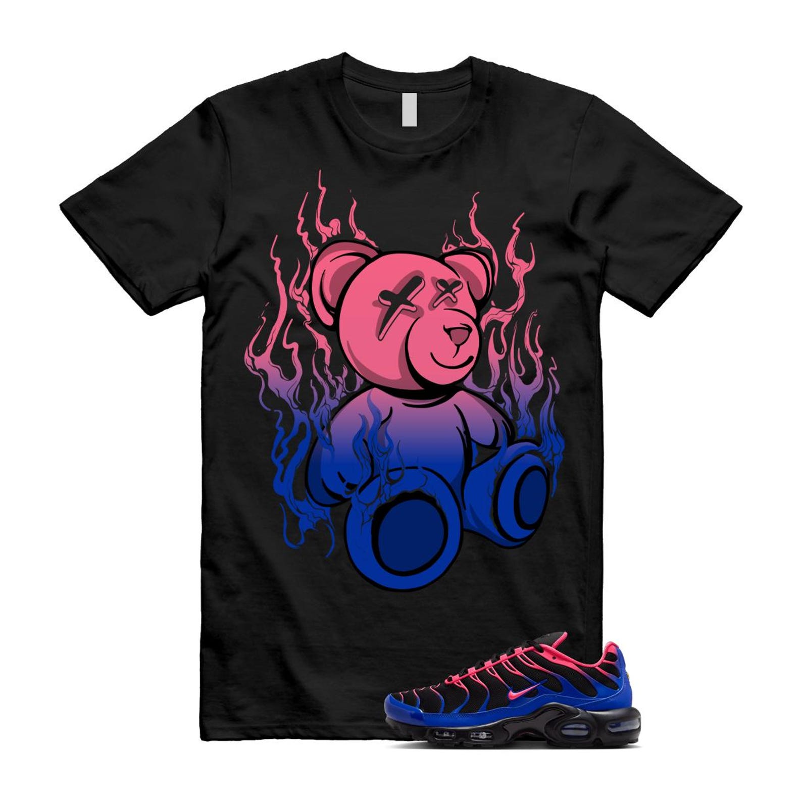 Air Max Hyper Pink Racer Blue Black 95 T Shirt Match LIT IF6146-001 T-Shirt, Sneaker Match Tee