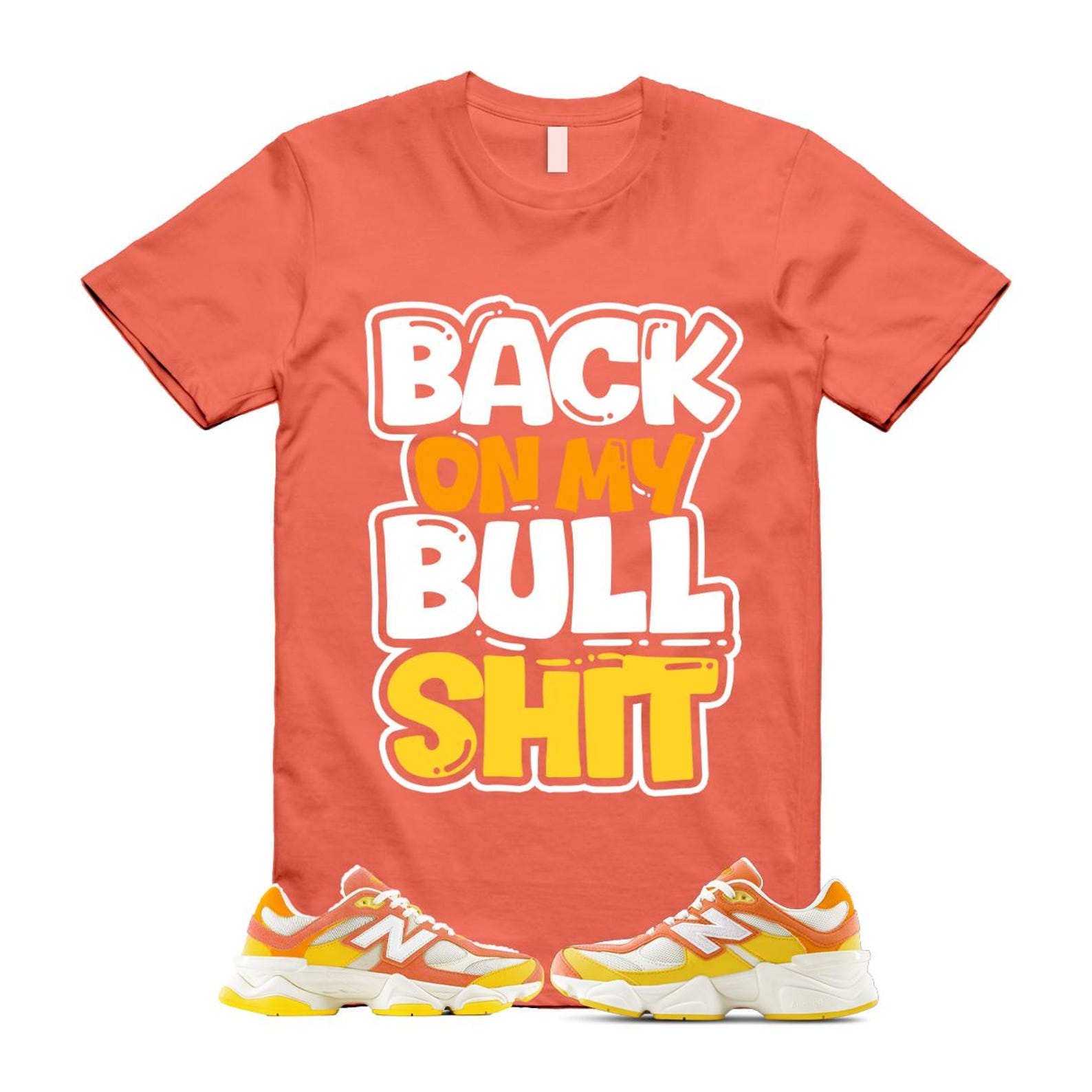 9060 Fluorescent Pink Orange Yellow Citrus Grapefruit Lemon Clementine T Shirt Match BULL U9060FLO T-Shirt, Sneaker Match Tee