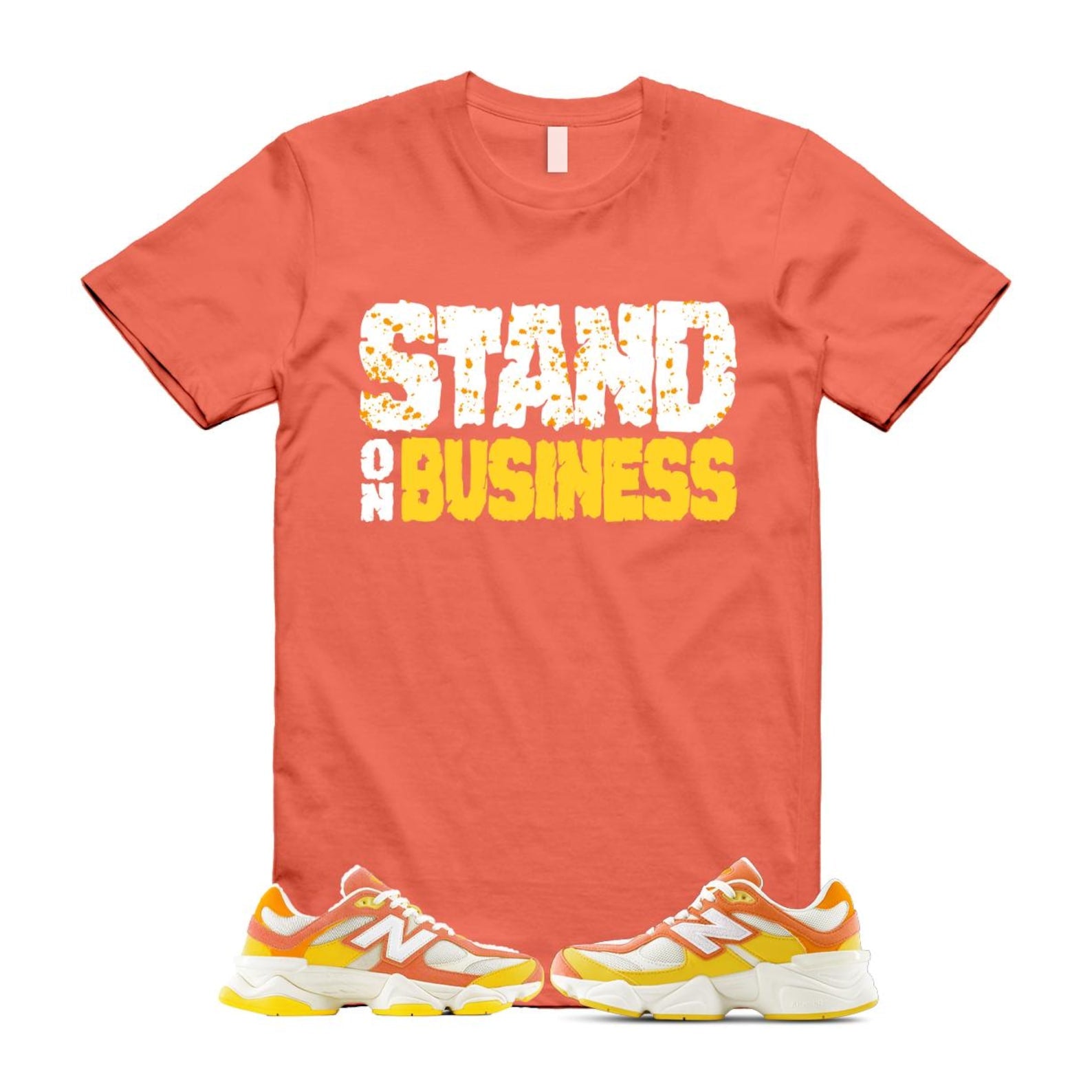 9060 Fluorescent Pink Orange Yellow Citrus Grapefruit Lemon Clementine T Shirt Match SOB U9060FLO T-Shirt, Sneaker Match Tee