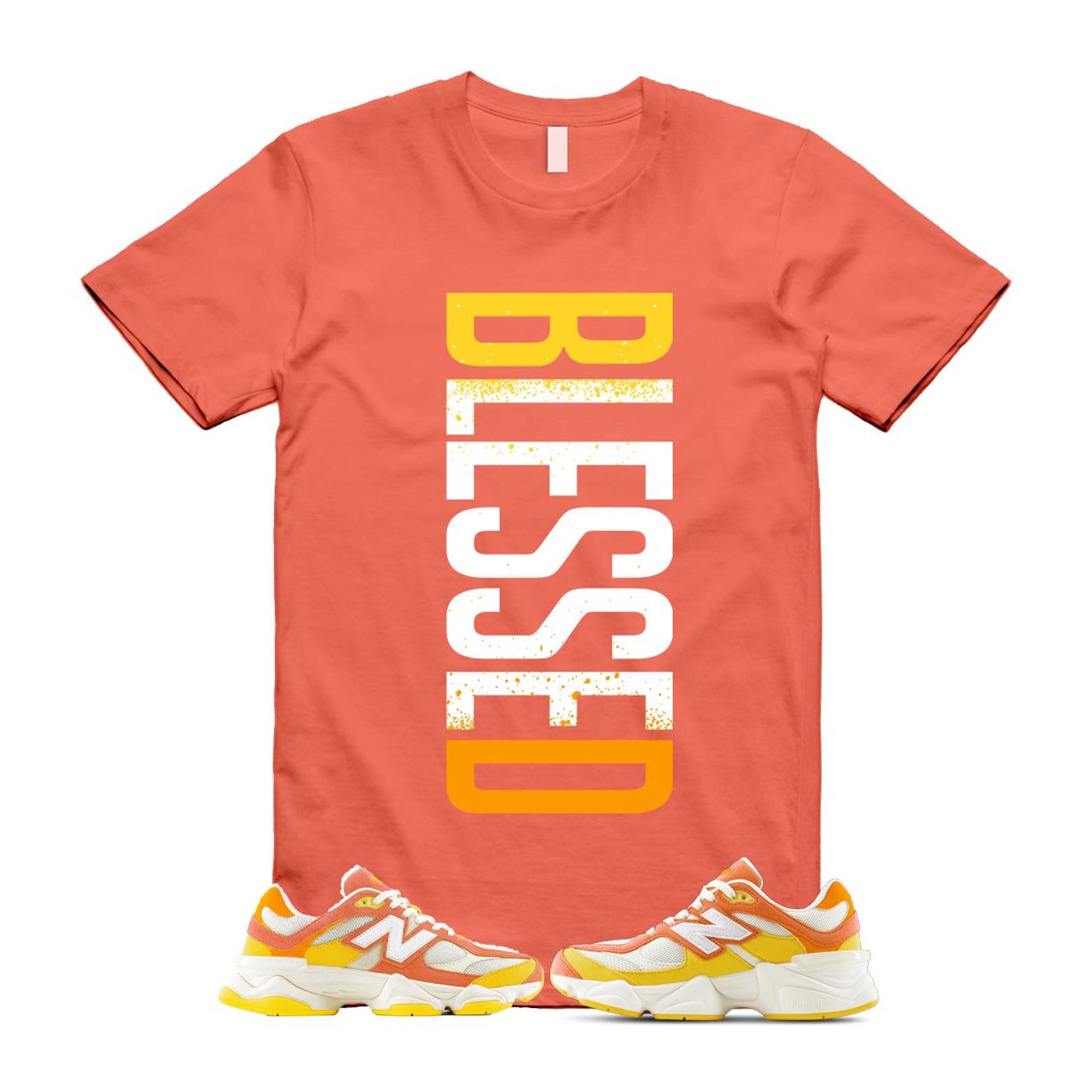 9060 Fluorescent Pink Orange Yellow Citrus Grapefruit Lemon Clementine T Shirt Match VERTBLS U9060FLO T-Shirt, Sneaker Match Tee