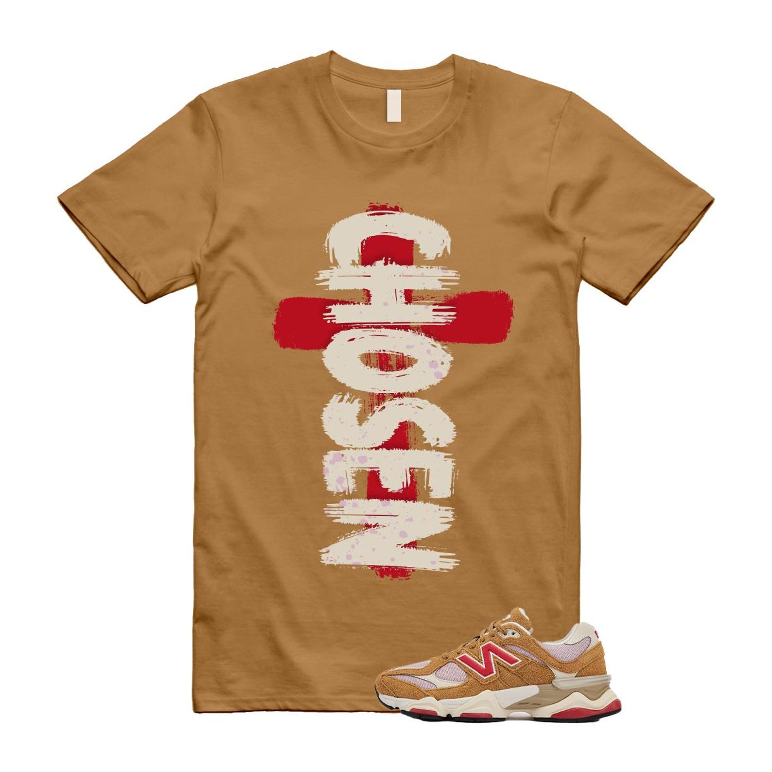 9060 Great Plains True Red Twilight Haze Wheat T Shirt Match CHOSEN U9060GEA T-Shirt, Sneaker Match Tee