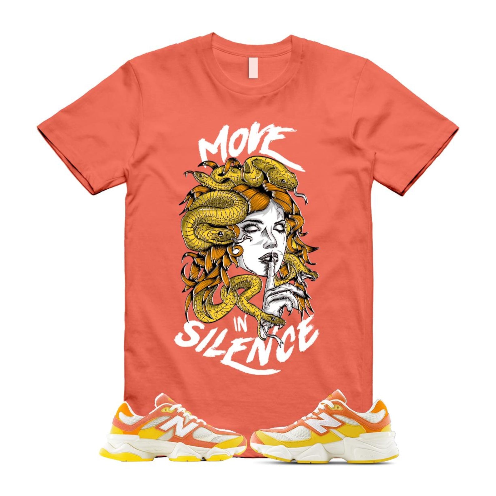 9060 Fluorescent Pink Orange Yellow Citrus Grapefruit Lemon Clementine T Shirt Match MIS U9060FLO T-Shirt, Sneaker Match Tee