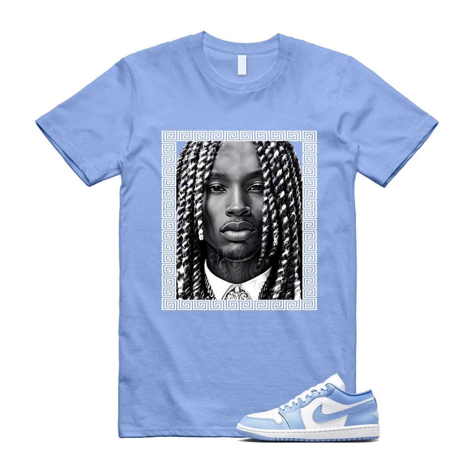 Jordan 1 Low White Aluminum T Shirt Match VON DC0774-142 T-Shirt, Sneaker Match Tee