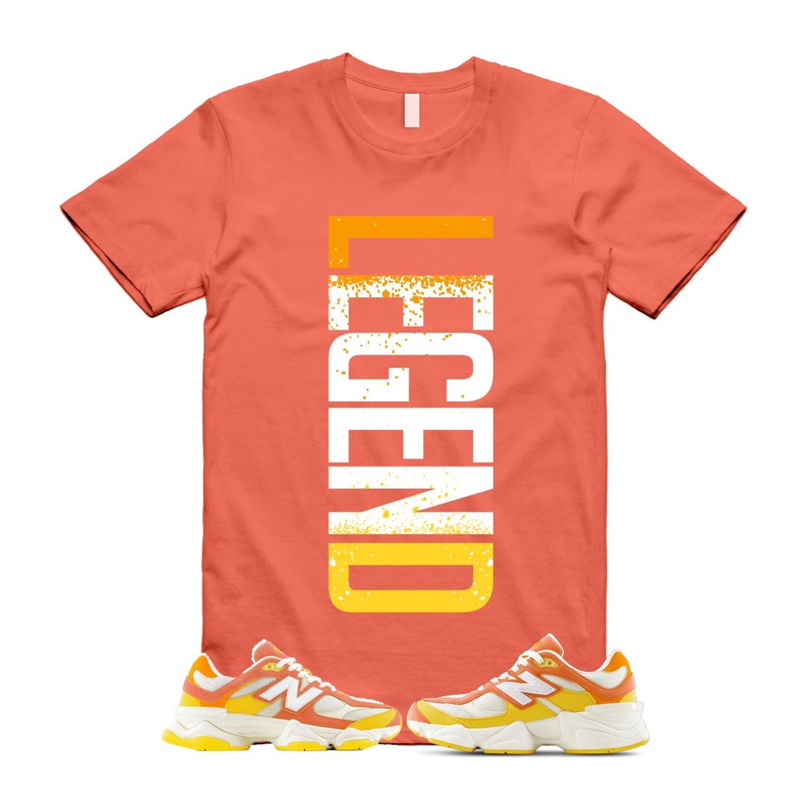 9060 Fluorescent Pink Orange Yellow Citrus Grapefruit Lemon Clementine T Shirt Match LEGEND U9060FLO T-Shirt, Sneaker Match Tee