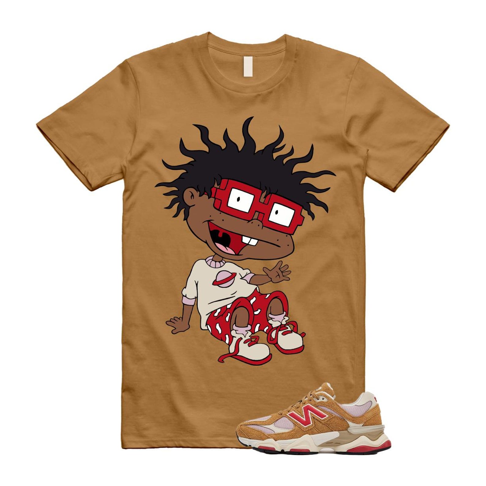9060 Great Plains True Red Twilight Haze Wheat T Shirt Match FINSTER U9060GEA T-Shirt, Sneaker Match Tee