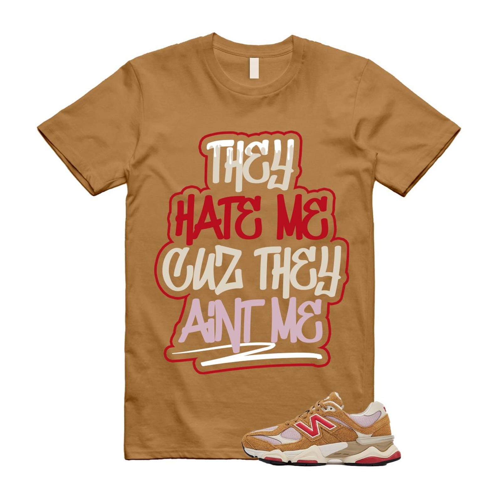9060 Great Plains True Red Twilight Haze Wheat T Shirt Match AINTME U9060GEA T-Shirt, Sneaker Match Tee