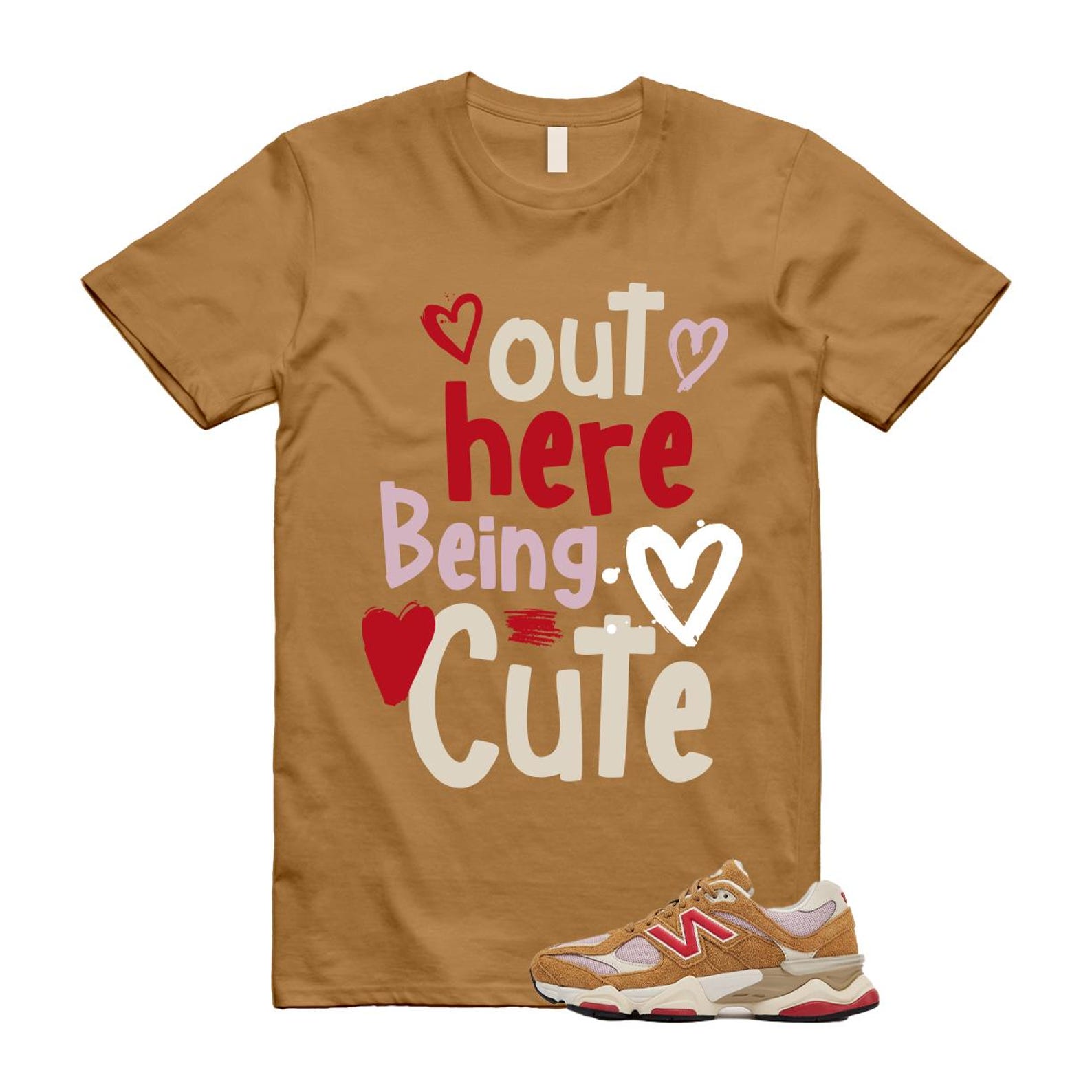 9060 Great Plains True Red Twilight Haze Wheat T Shirt Match C2 U9060GEA T-Shirt, Sneaker Match Tee