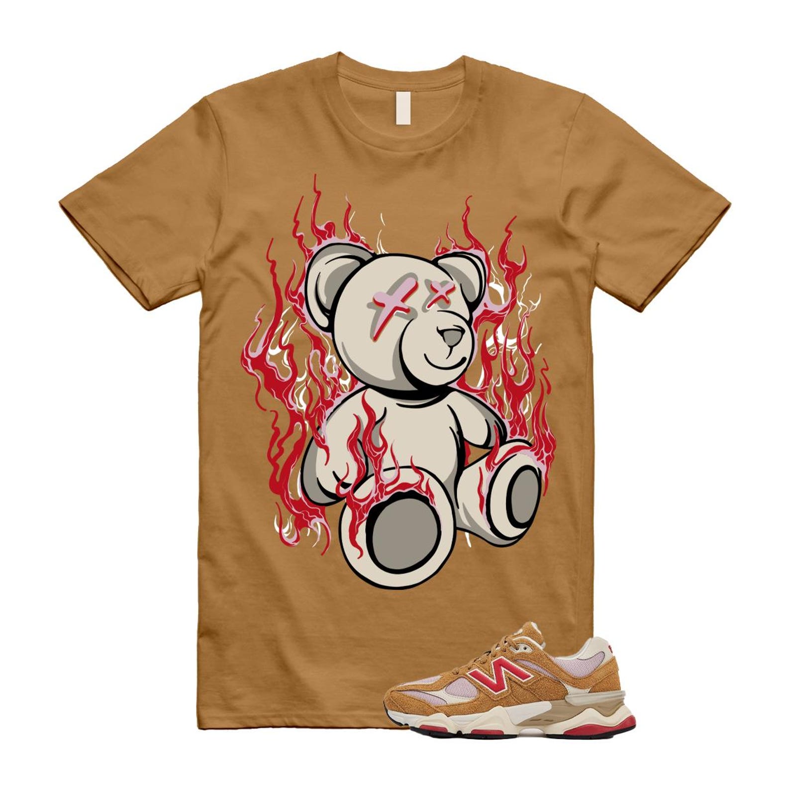 9060 Great Plains True Red Twilight Haze Wheat T Shirt Match LIT U9060GEA T-Shirt, Sneaker Match Tee