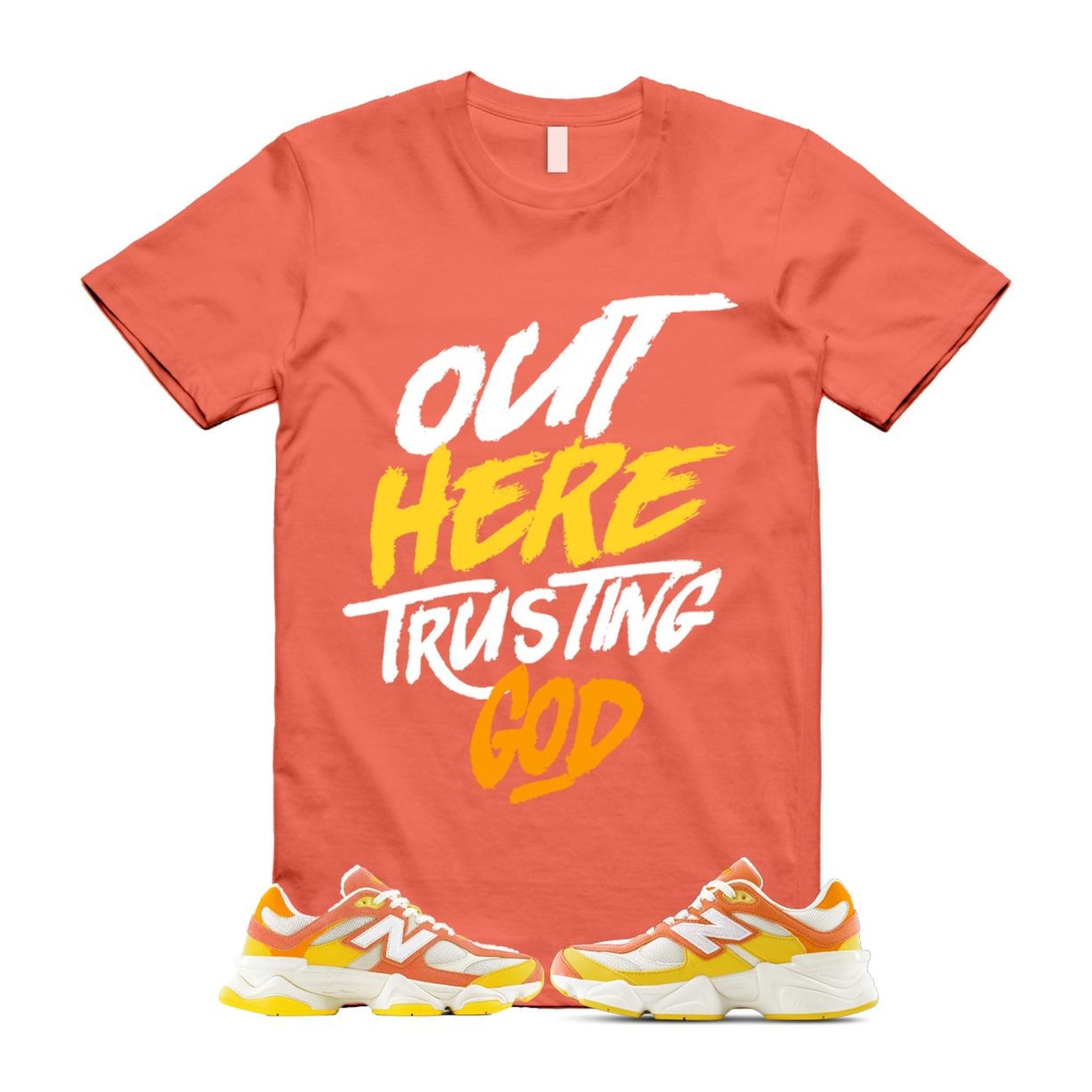 9060 Fluorescent Pink Orange Yellow Citrus Grapefruit Lemon Clementine T Shirt Match TG U9060FLO T-Shirt, Sneaker Match Tee