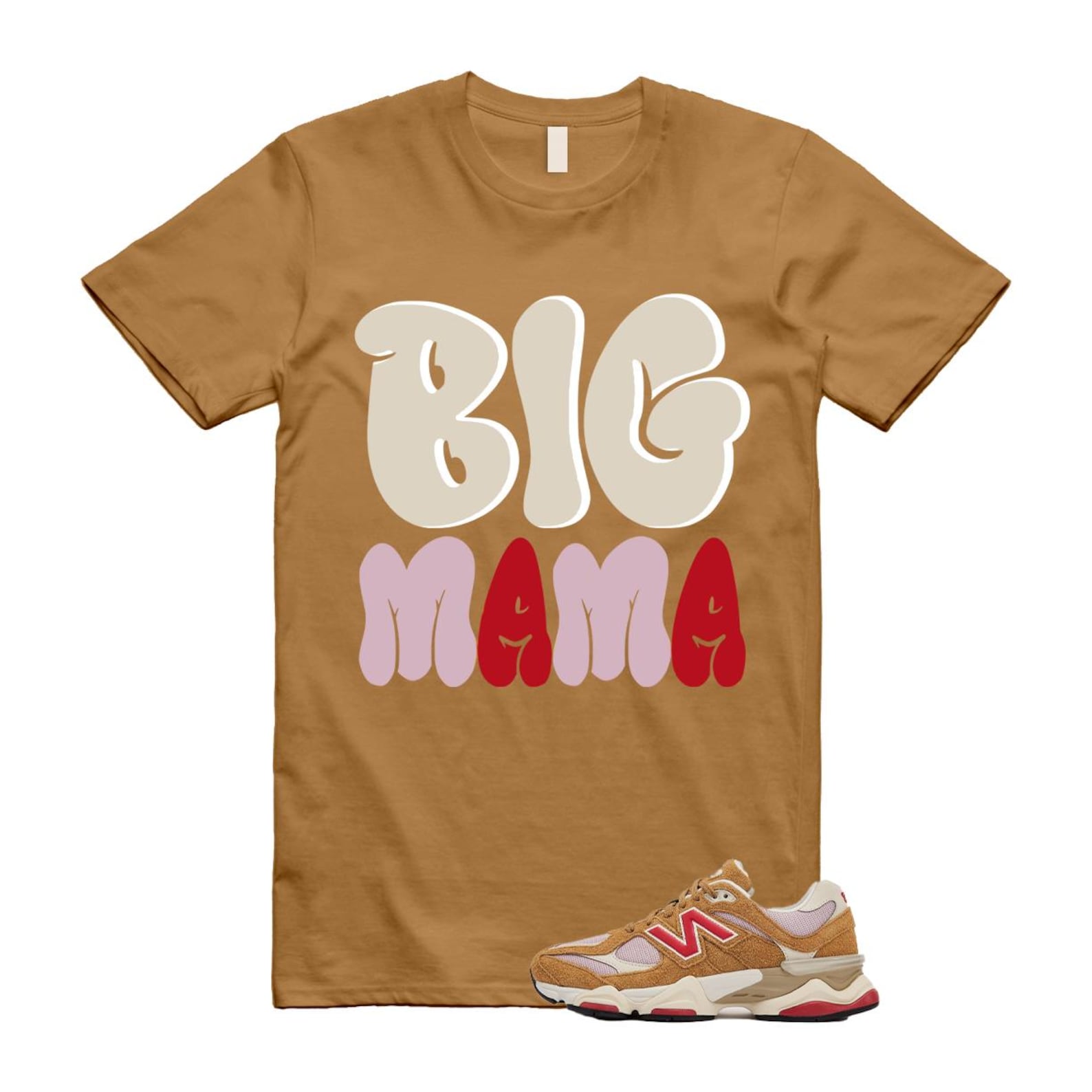 9060 Great Plains True Red Twilight Haze Wheat T Shirt Match MAMA U9060GEA T-Shirt, Sneaker Match Tee