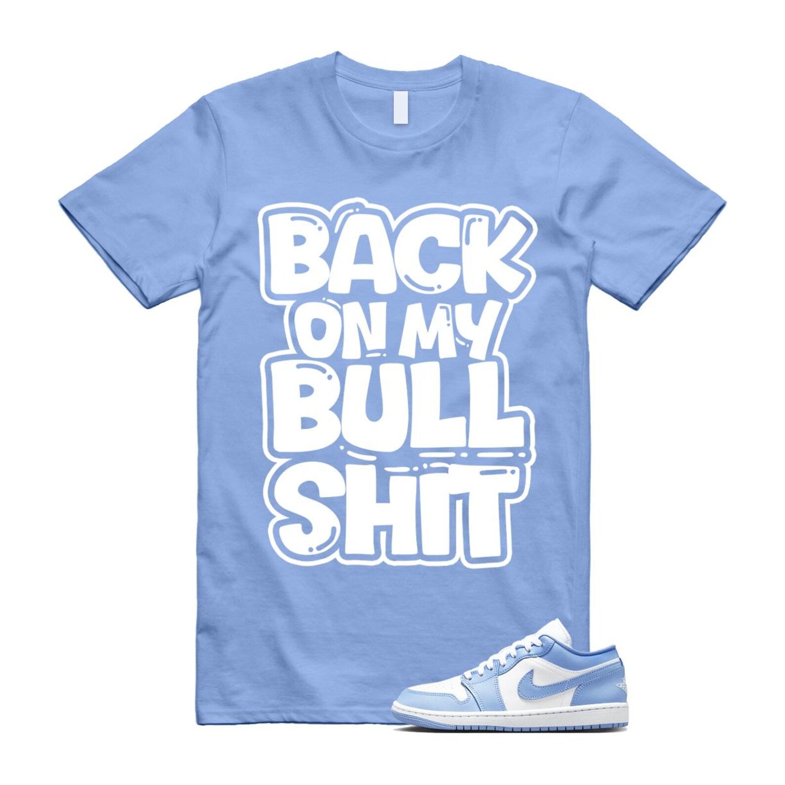 Jordan 1 Low White Aluminum T Shirt Match BULL DC0774-142 T-Shirt, Sneaker Match Tee