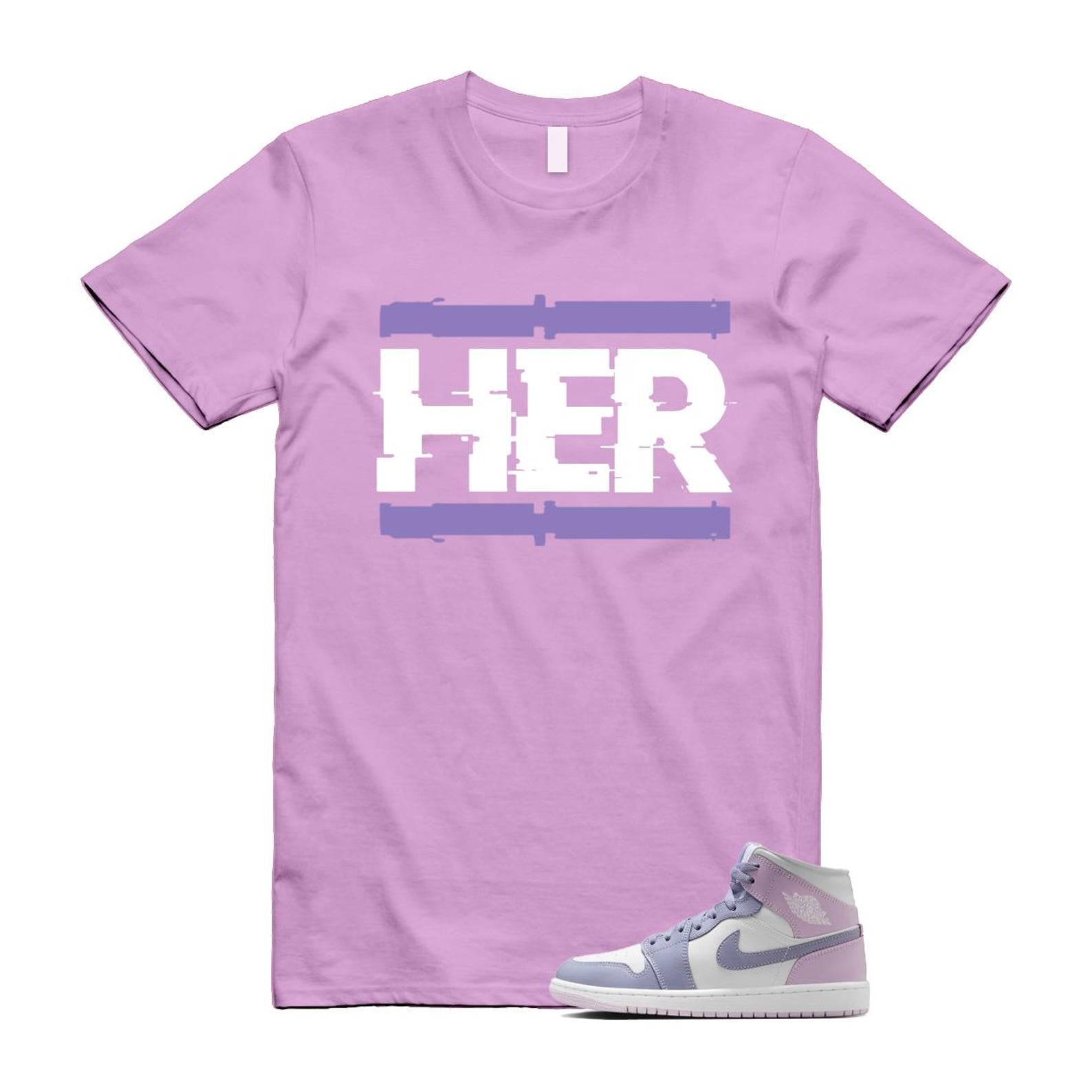 1 Indigo Haze Doll White Purple T Shirt Match HER BQ6472-510 T-Shirt, Sneaker Match Tee