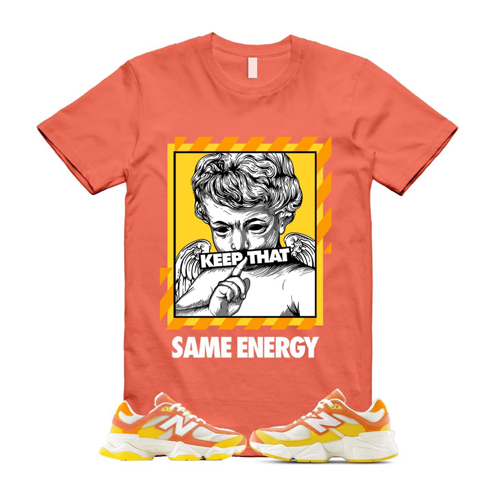 9060 Fluorescent Pink Orange Yellow Citrus Grapefruit Lemon Clementine T Shirt Match ENERGY U9060FLO T-Shirt, Sneaker Match Tee