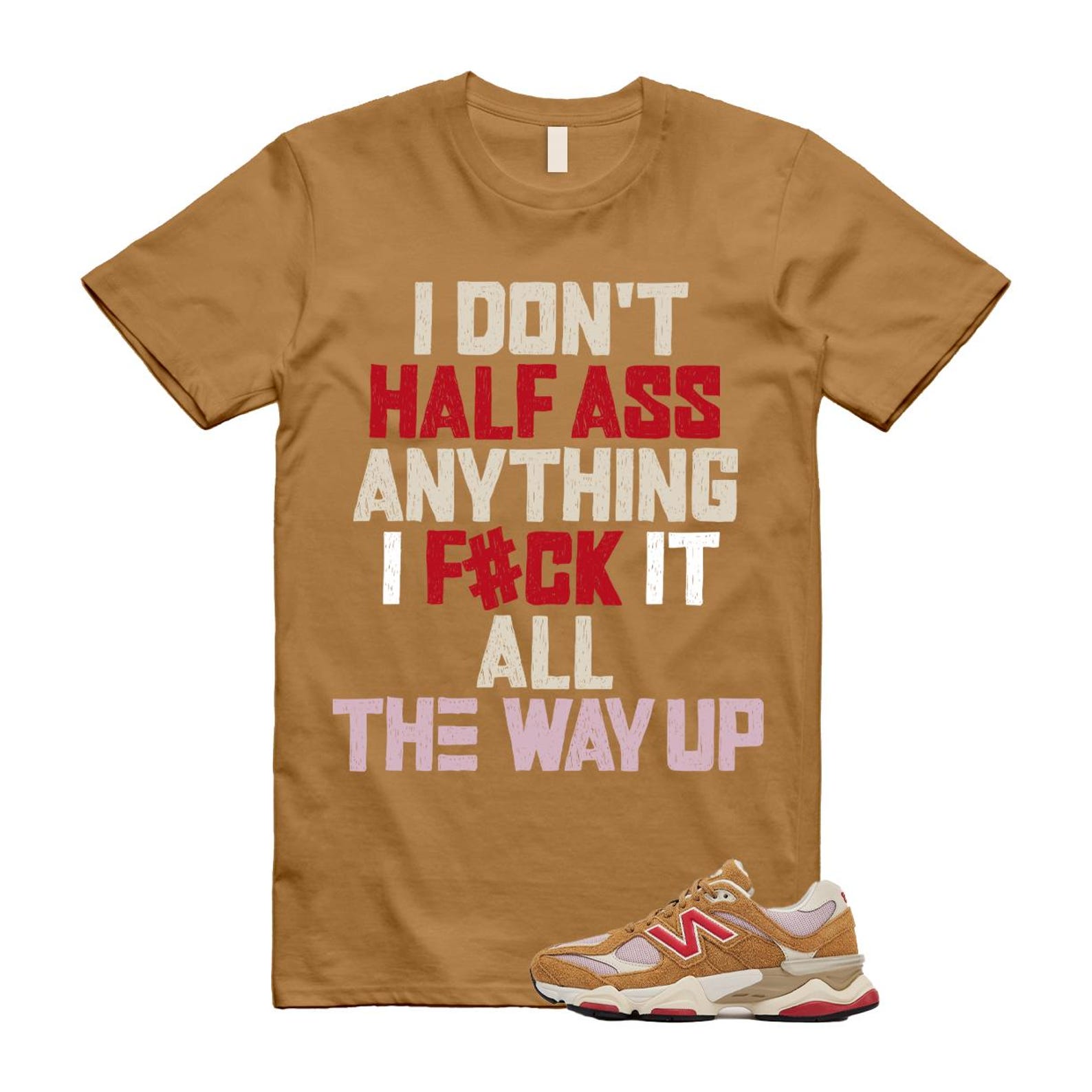 9060 Great Plains True Red Twilight Haze Wheat T Shirt Match HALF U9060GEA T-Shirt, Sneaker Match Tee